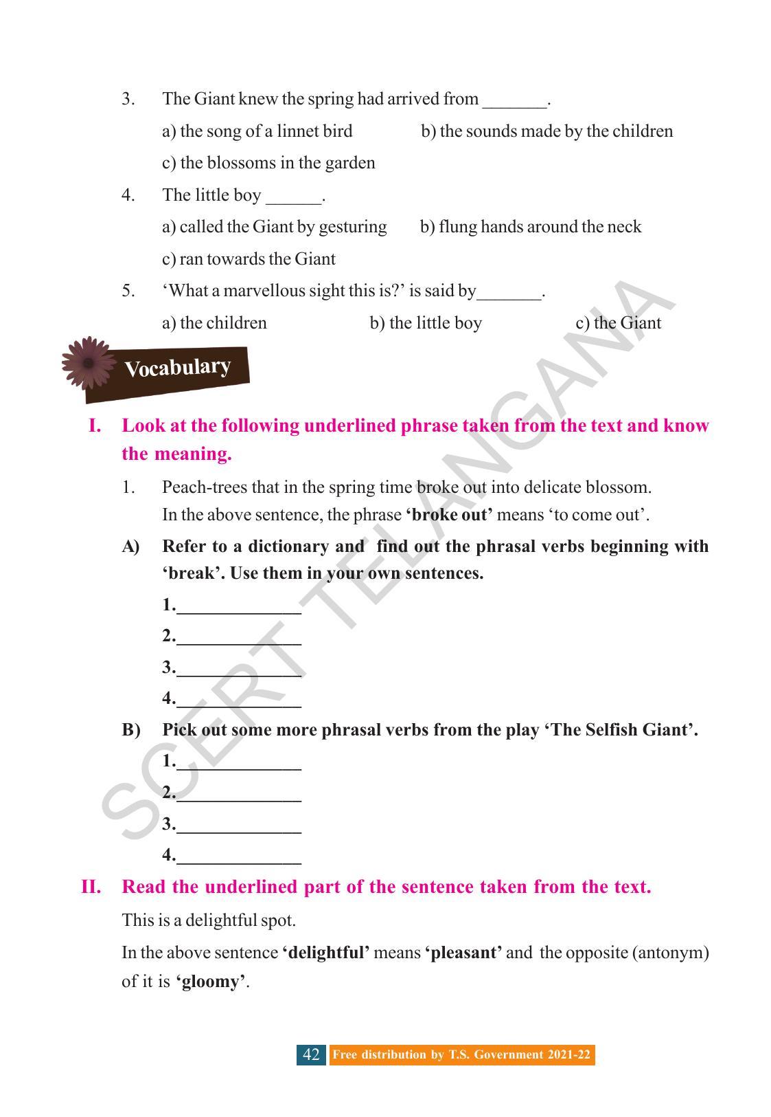 TS SCERT Class 8 English (English Medium) Text Book - Page 52