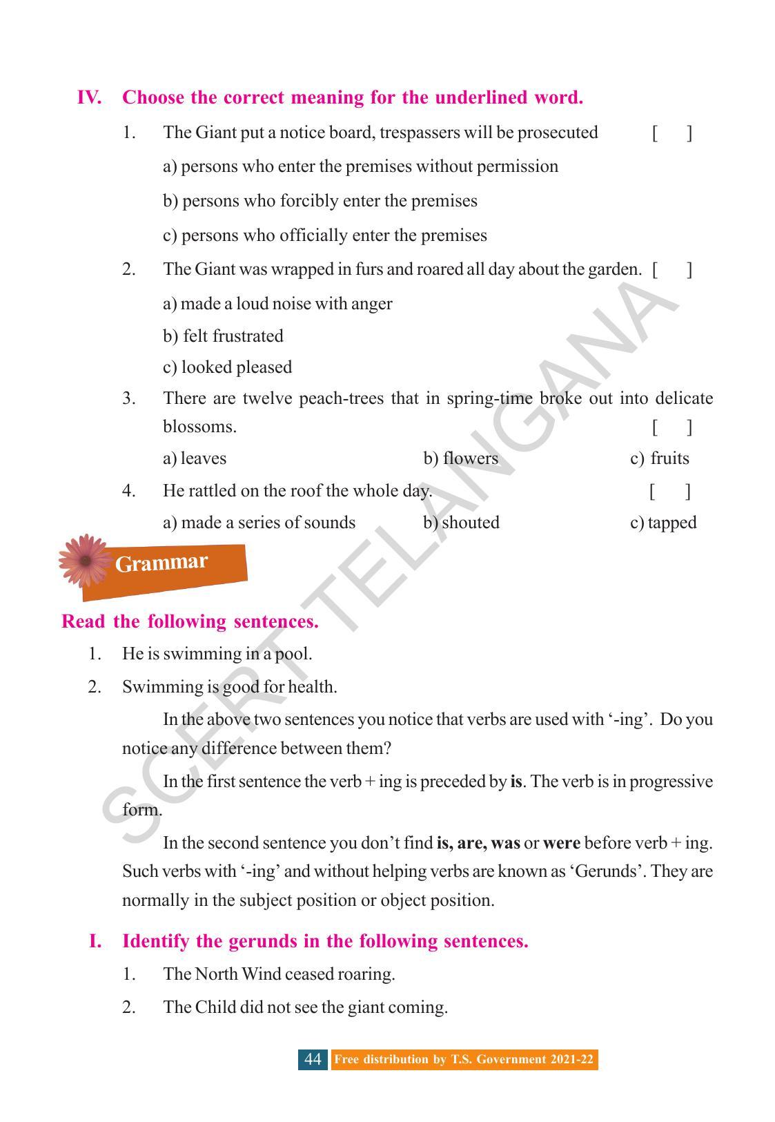 TS SCERT Class 8 English (English Medium) Text Book - Page 54