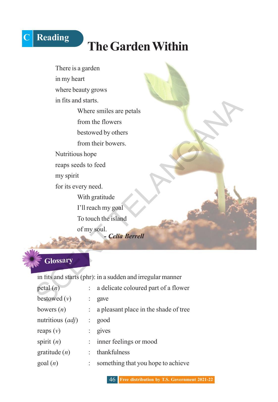 TS SCERT Class 8 English (English Medium) Text Book - Page 56