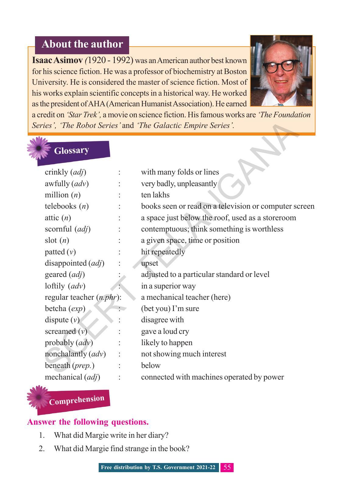 TS SCERT Class 8 English (English Medium) Text Book - Page 65