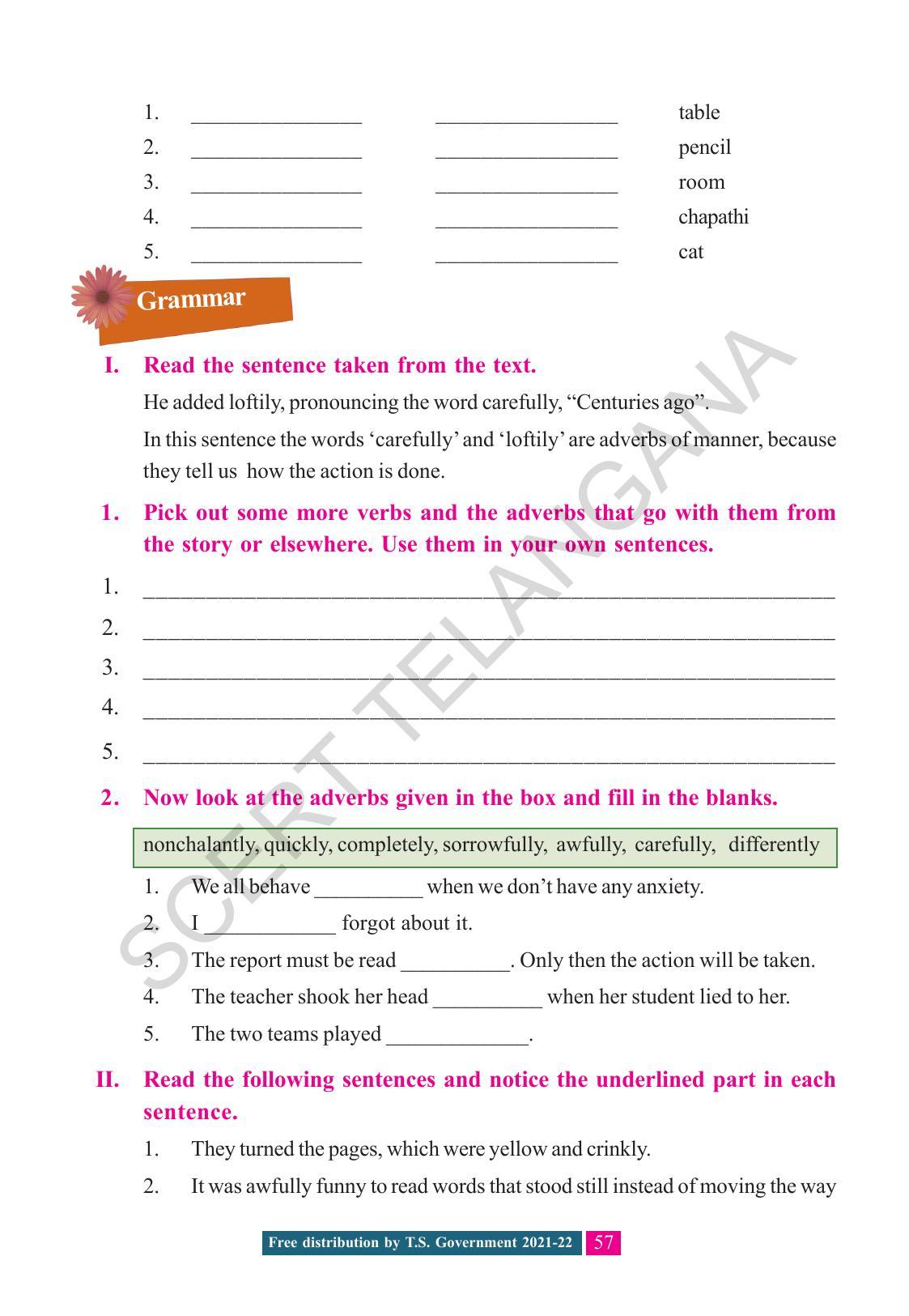 TS SCERT Class 8 English (English Medium) Text Book - Page 67