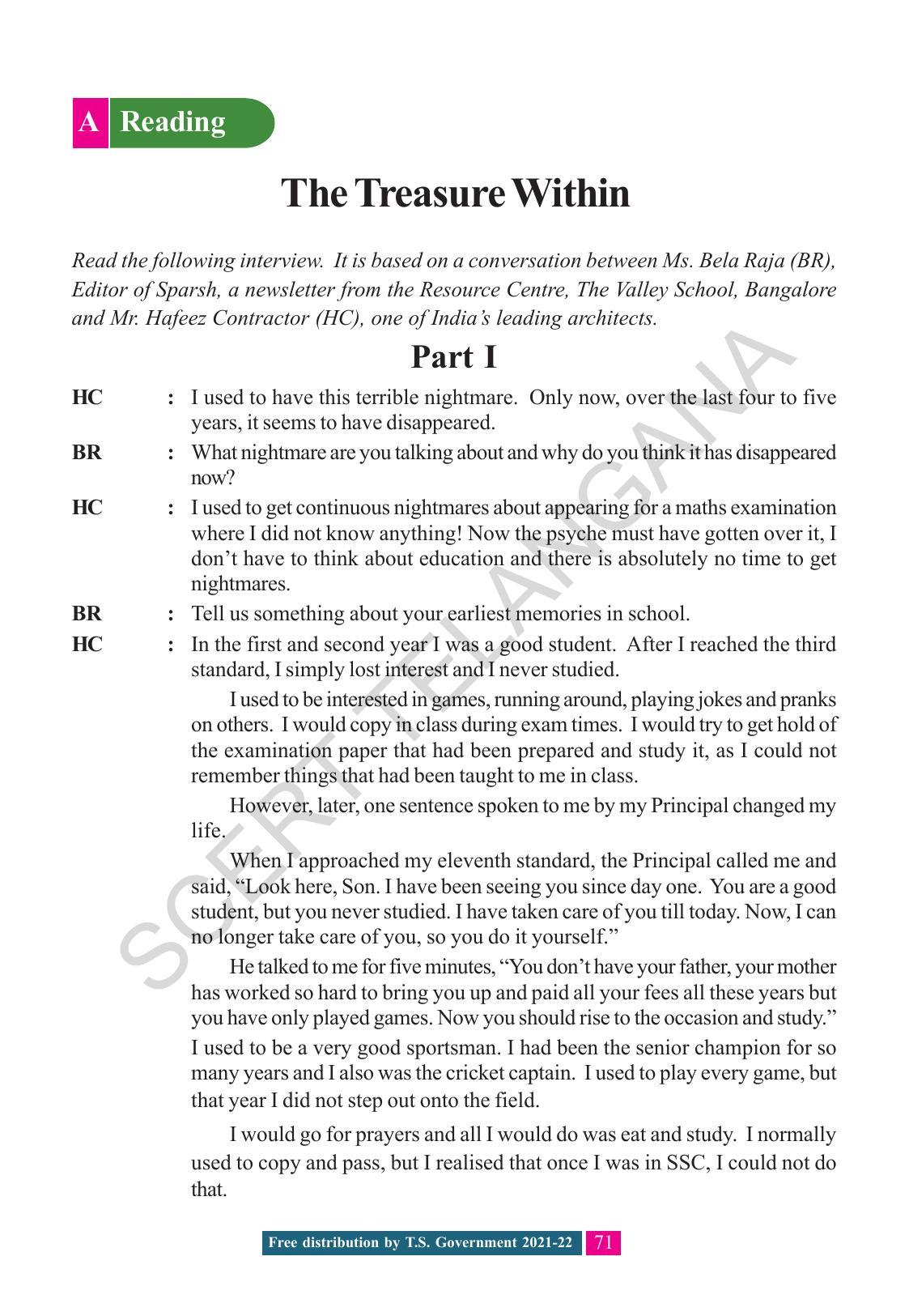 TS SCERT Class 8 English (English Medium) Text Book - Page 81