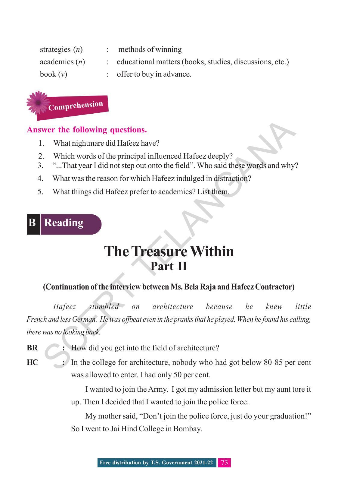 TS SCERT Class 8 English (English Medium) Text Book - Page 83