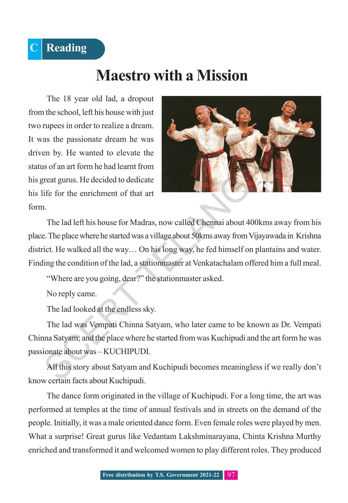 TS SCERT Class 8 English (English Medium) Text Book - Page 107