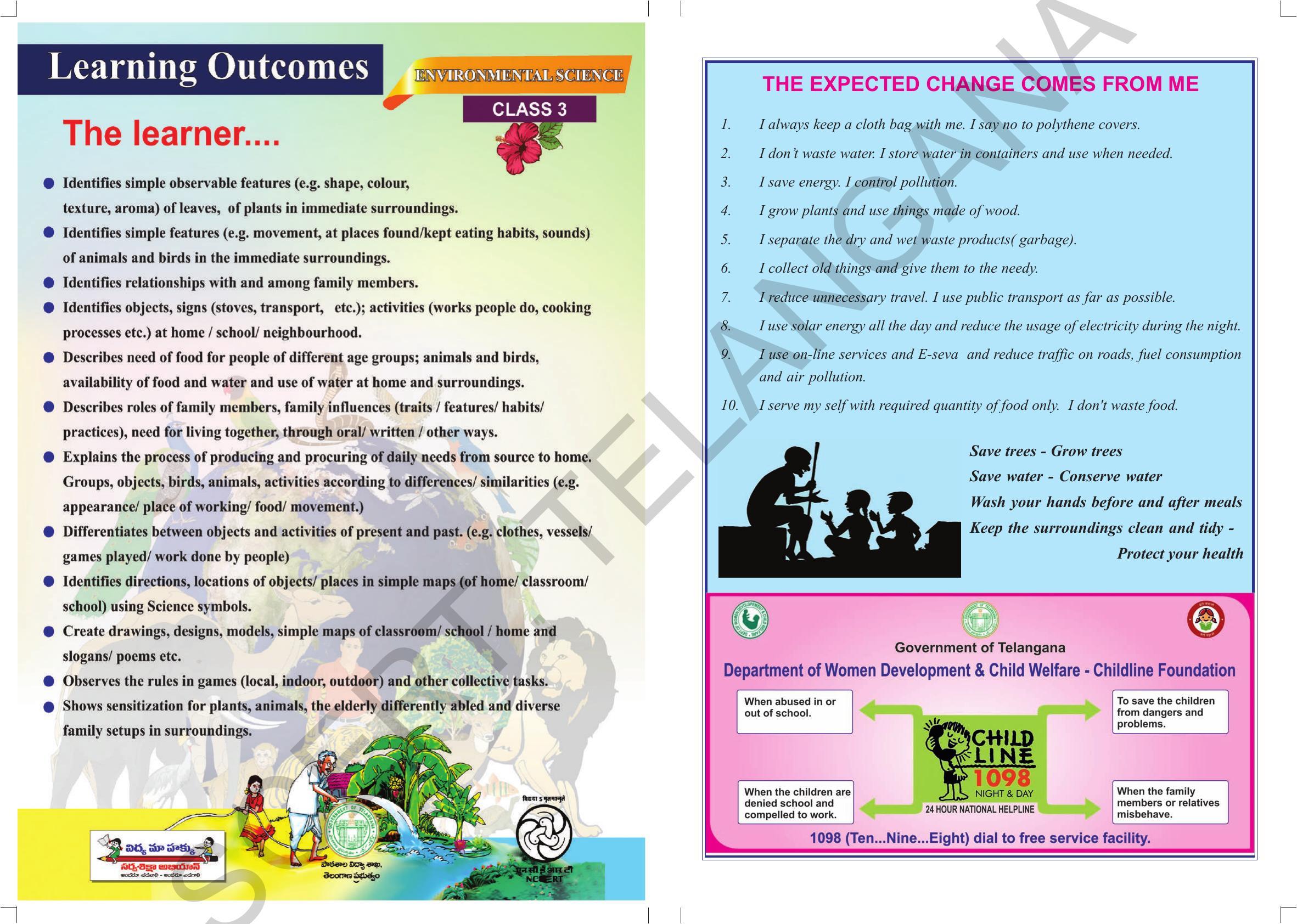 TS SCERT Class 3 Environmental Science (English Medium) Text Book - Page 2