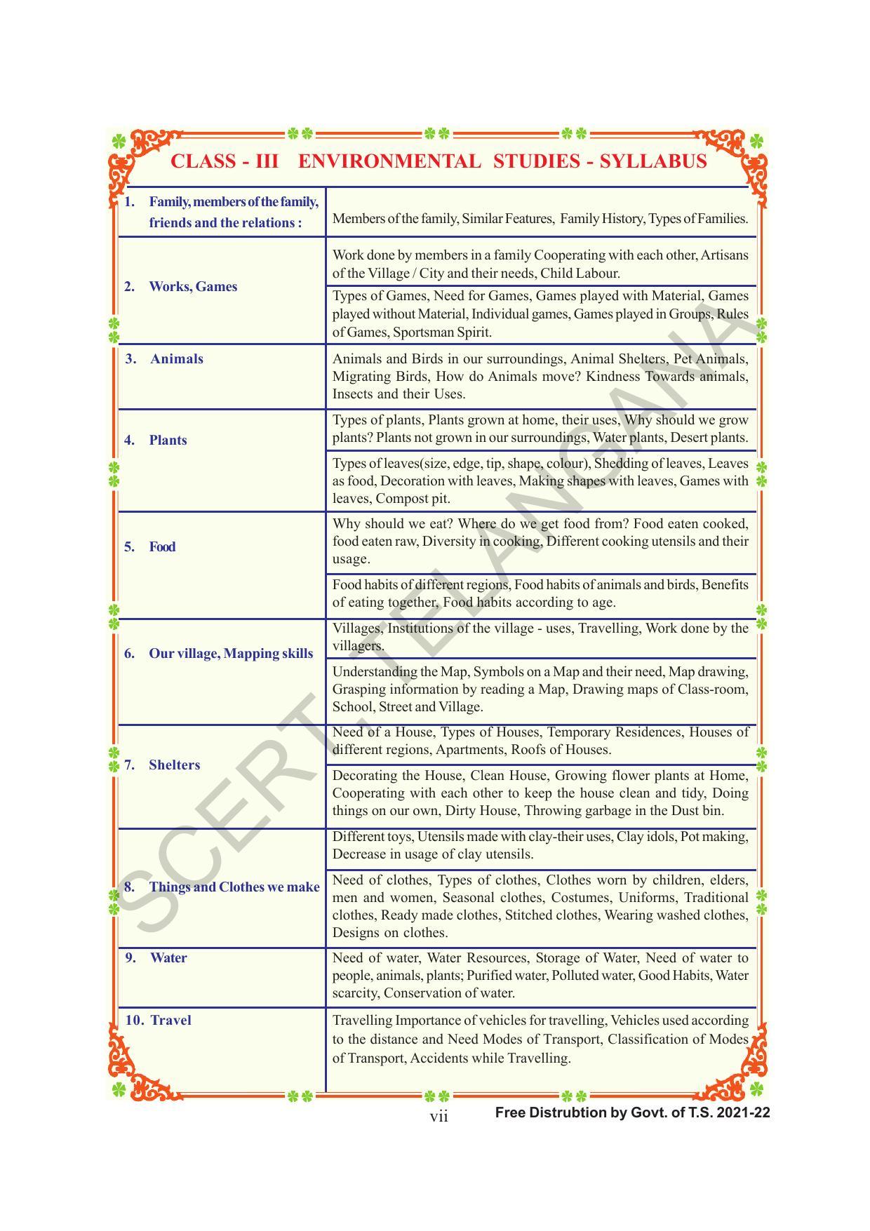 TS SCERT Class 3 Environmental Science (English Medium) Text Book - Page 9