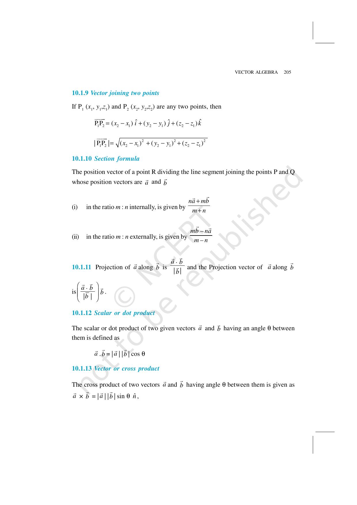 NCERT Exemplar Class 12: Mathematics Unit 10 (Vector Algebra) - Page 2