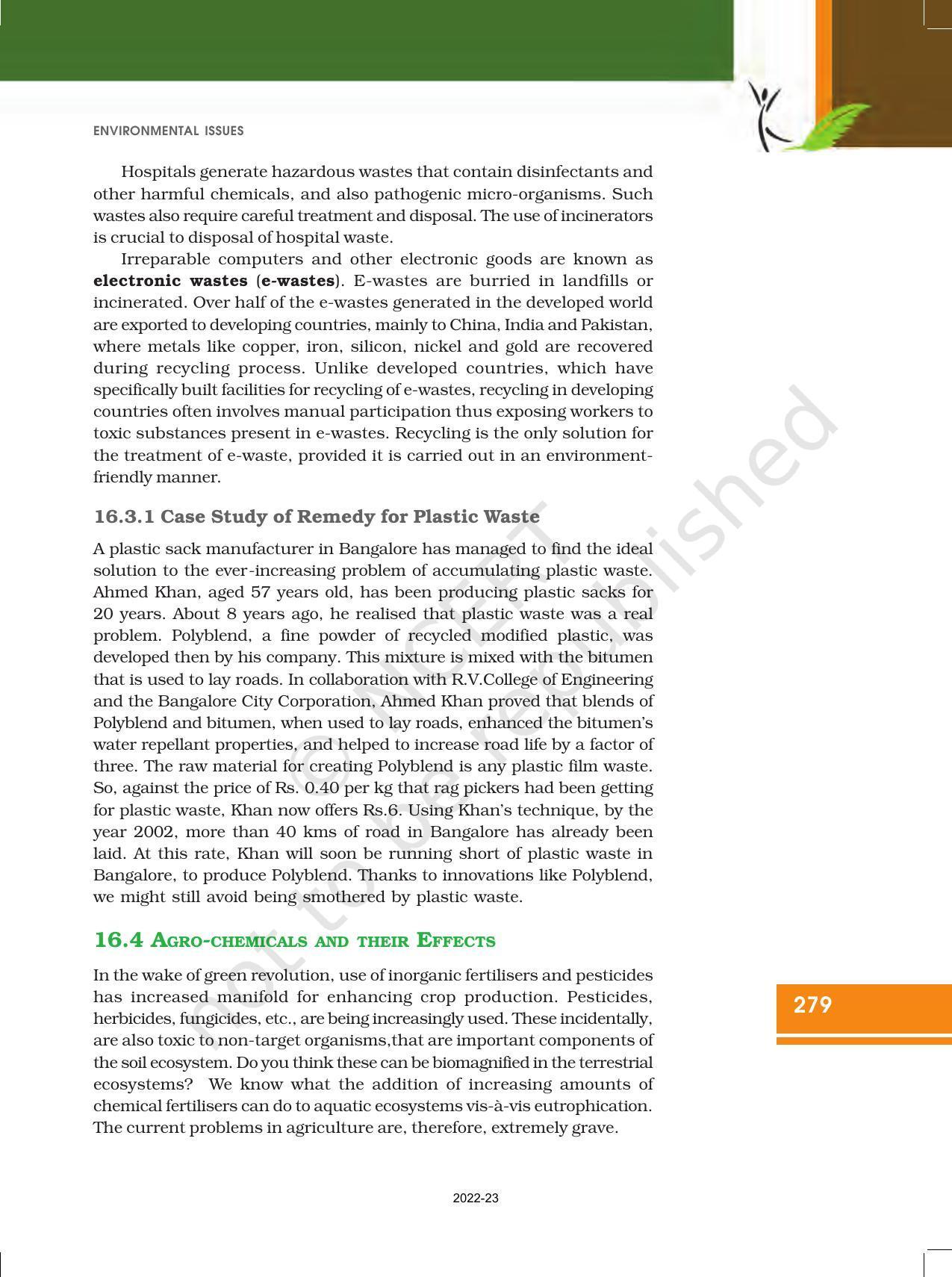 NCERT Book for Class 12 Biology Chapter 16 Environmental Issues - Page 10