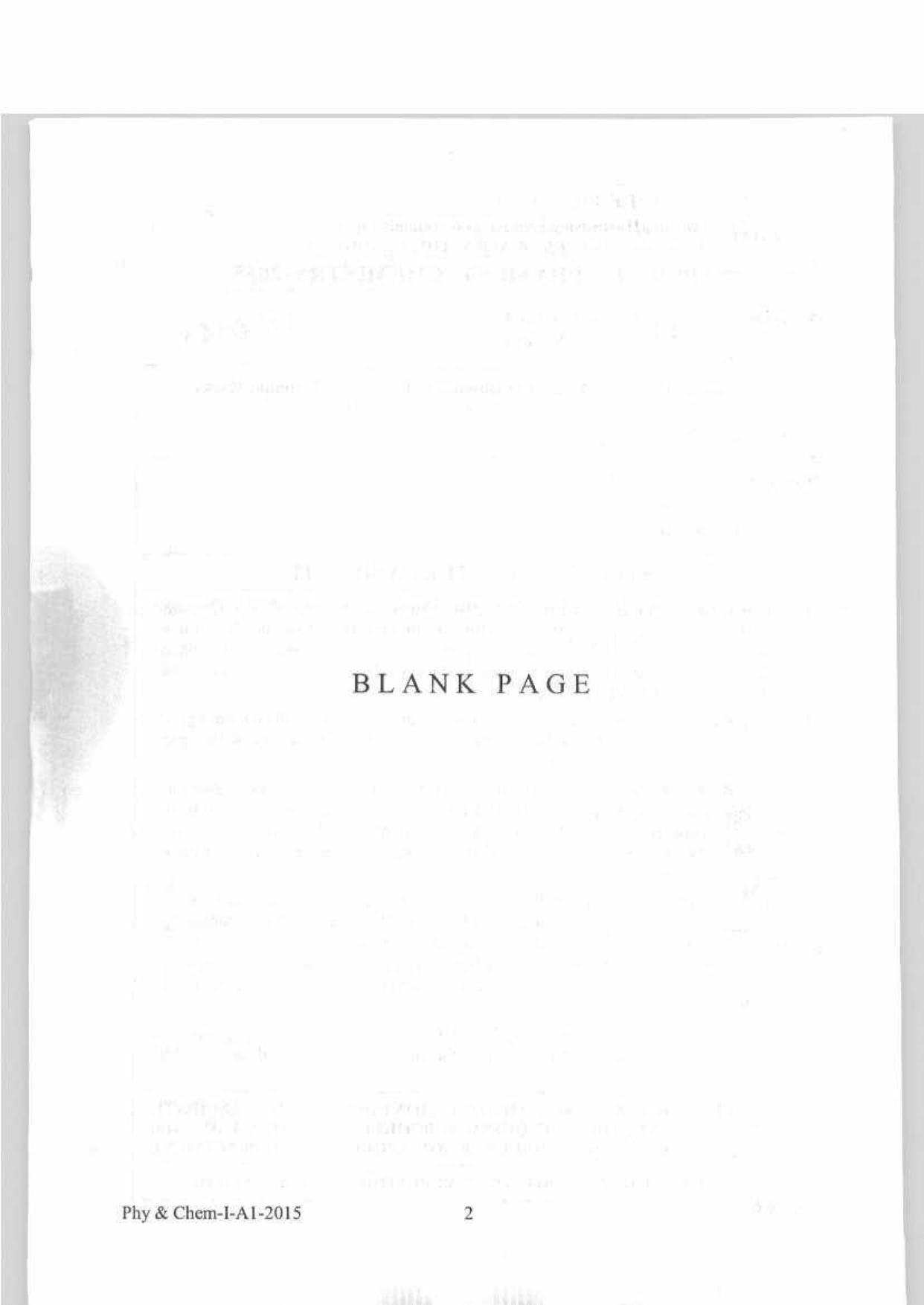 KEAM Paper I 2015 Question Paper - Page 2