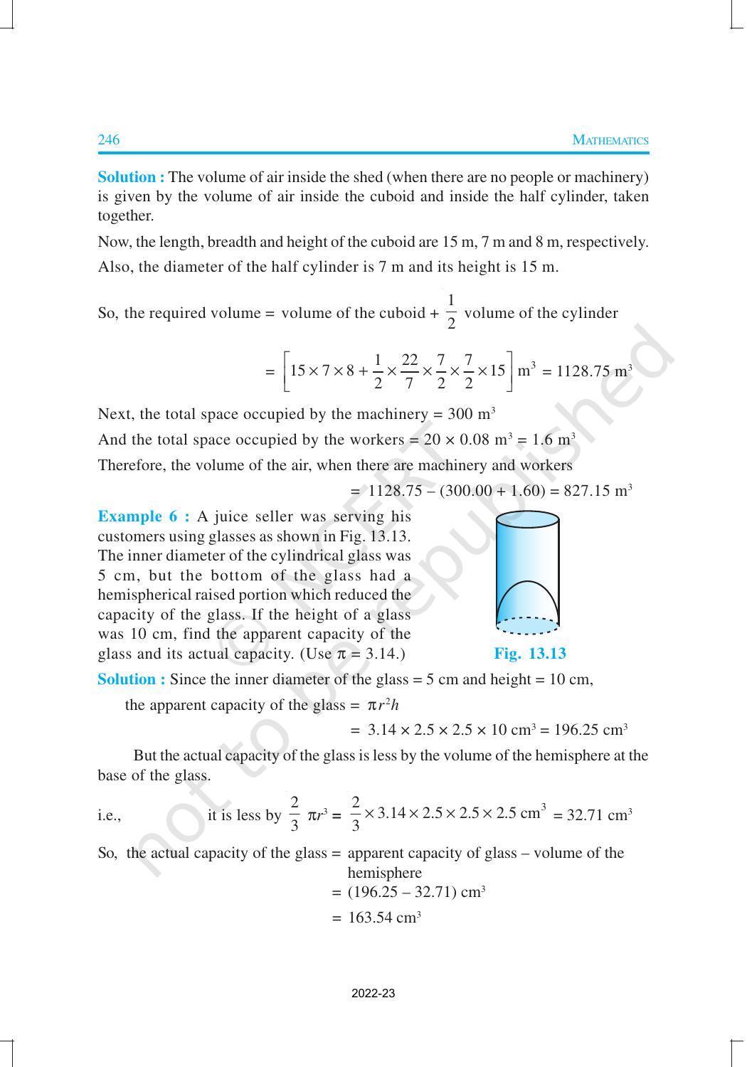 NCERT Book for Class 10 Maths Chapter 13 Surface Areas and Volumes - Page 8