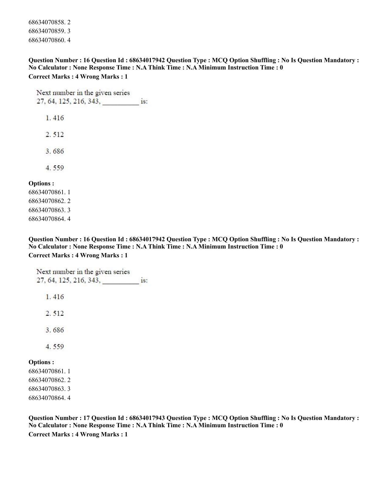 CUET PG 2023: SCQP13 - Forensic Science.(ENG) - Shift 3 (13-06-2023) Question Paper - Page 18