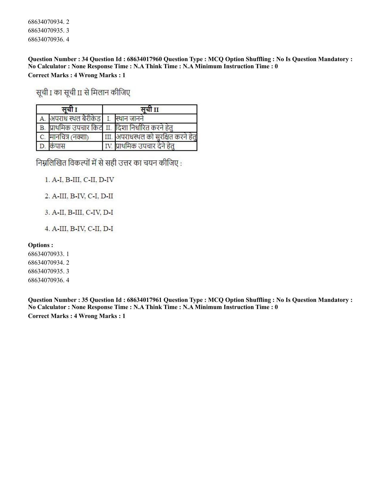CUET PG 2023: SCQP13 - Forensic Science.(ENG) - Shift 3 (13-06-2023) Question Paper - Page 36