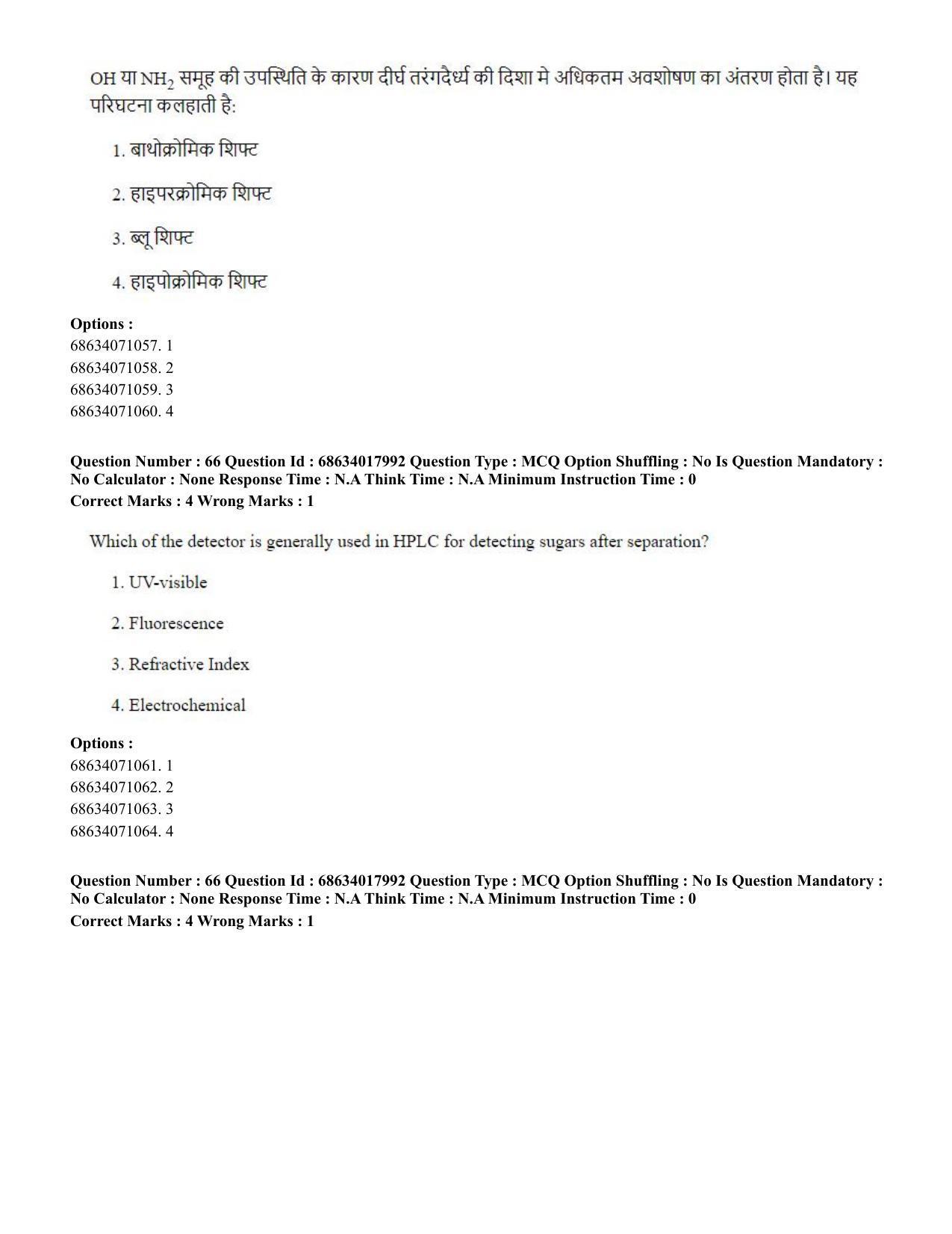 CUET PG 2023: SCQP13 - Forensic Science.(ENG) - Shift 3 (13-06-2023) Question Paper - Page 67