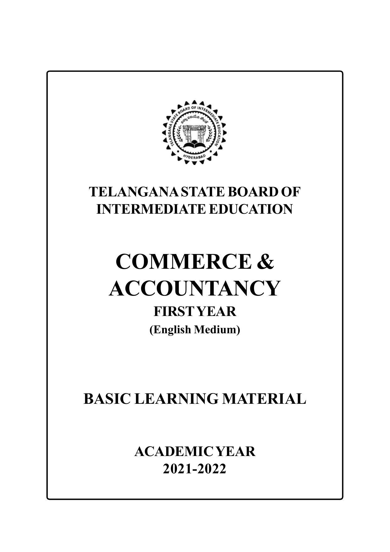 TS SCERT Inter 2nd Year Commerce &Accts I yr EM Path 1 (Telugu Medium) Text Book - Page 2