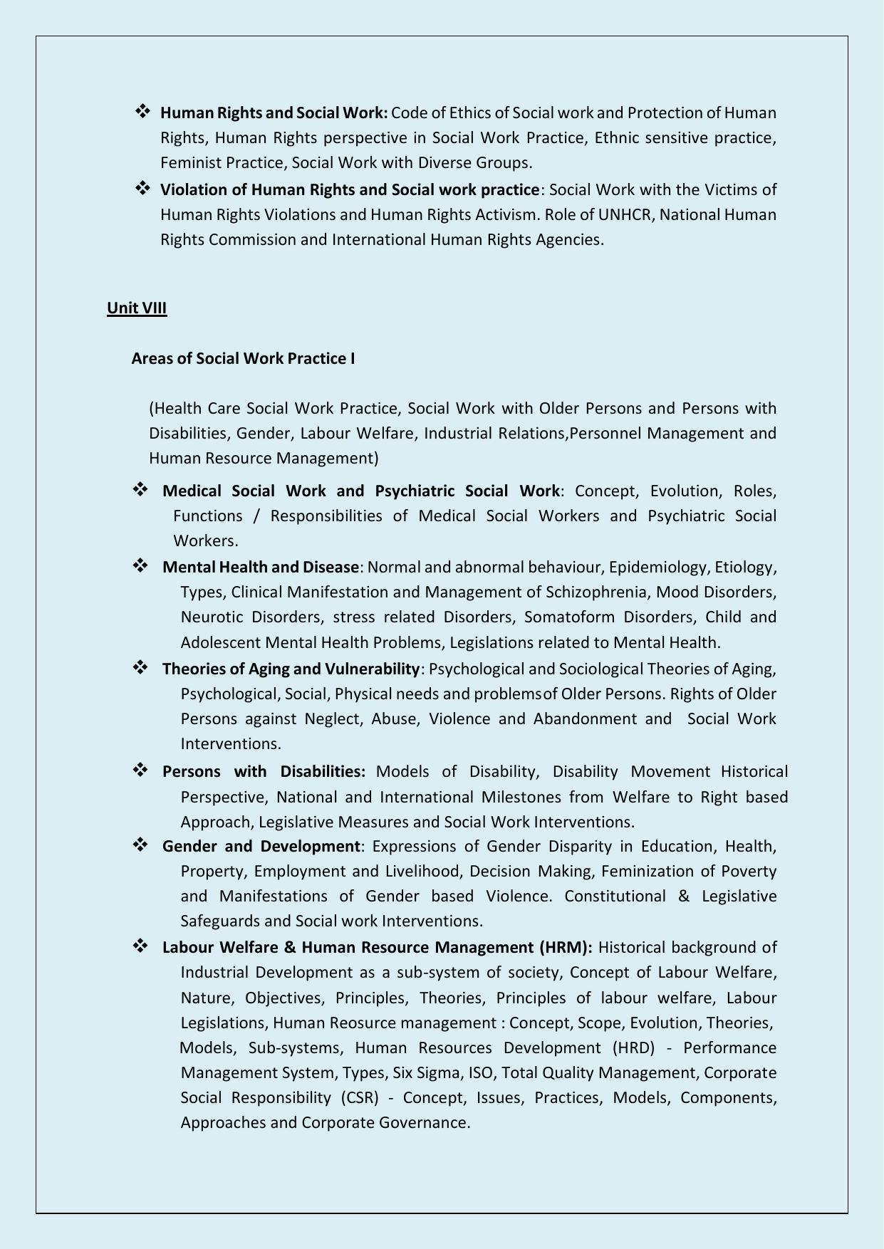 NTA PhD Entrance Exam Social Work Syllabus - Page 5