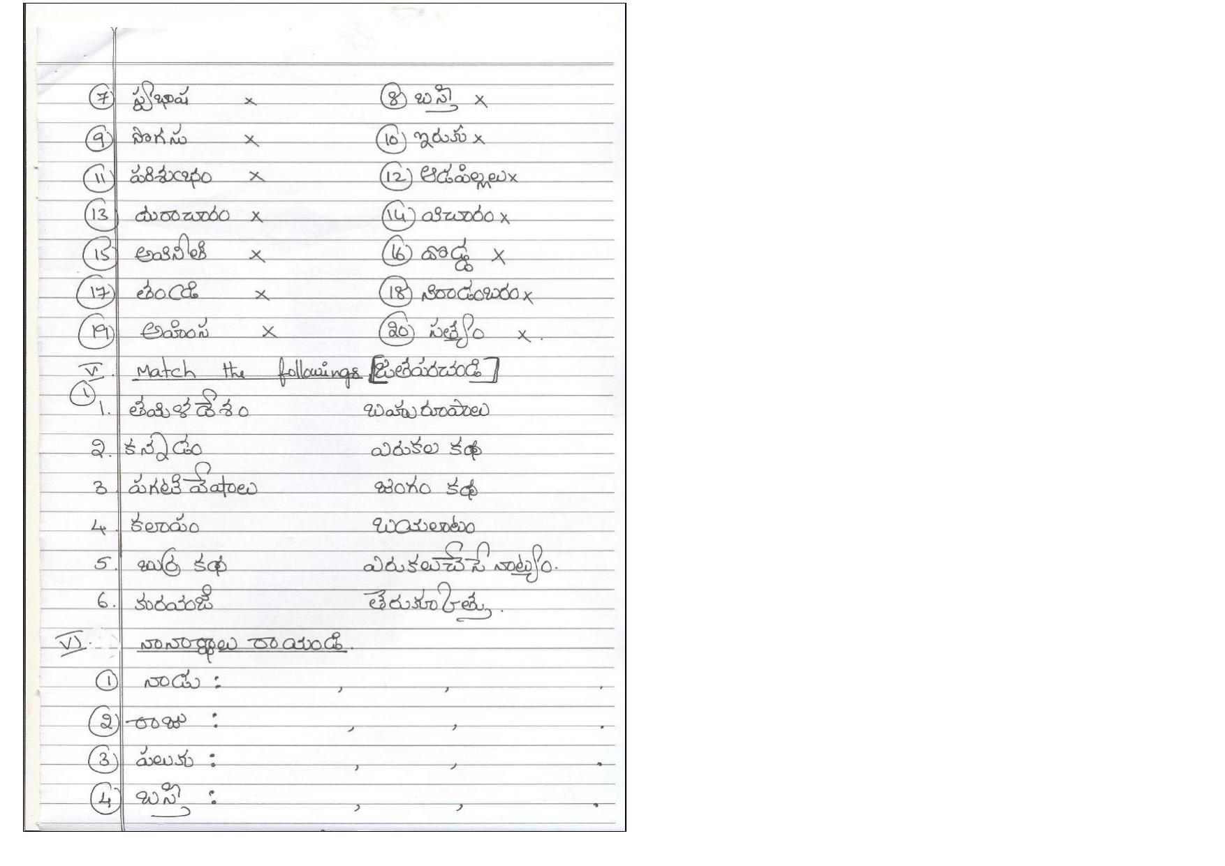 CBSE Worksheets for Class 8 Telegu Assignment 4 - Page 4