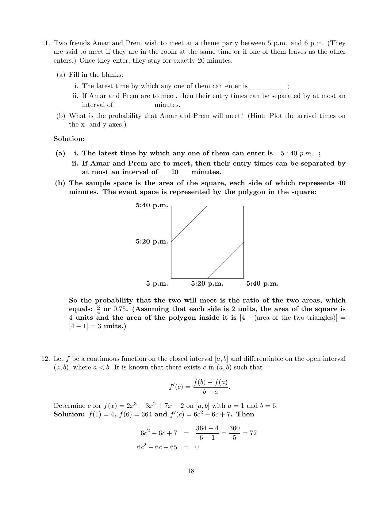 CMI Entrance Exam 2020 Solutions MSc Data Science - Page 18