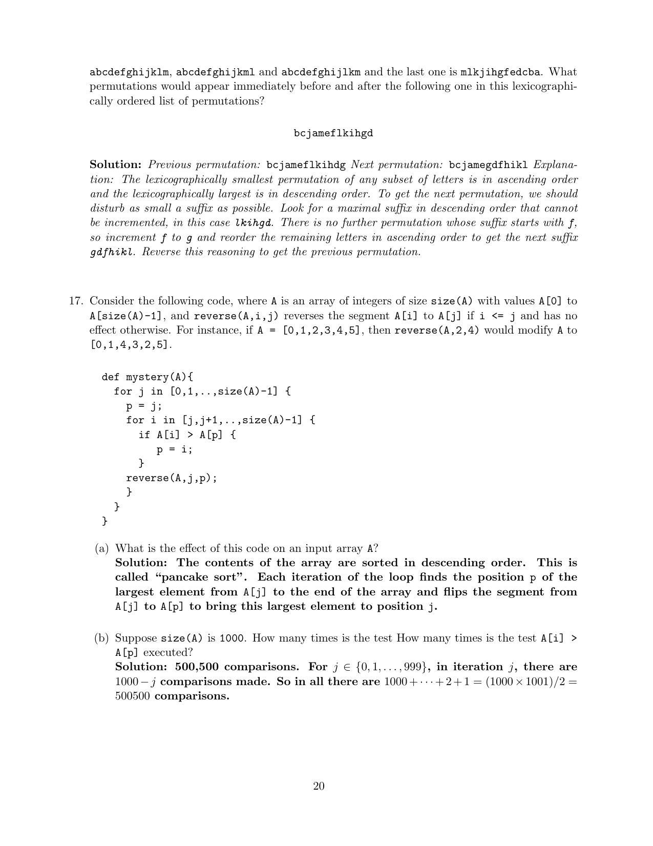 CMI Entrance Exam 2020 Solutions MSc Data Science - Page 20