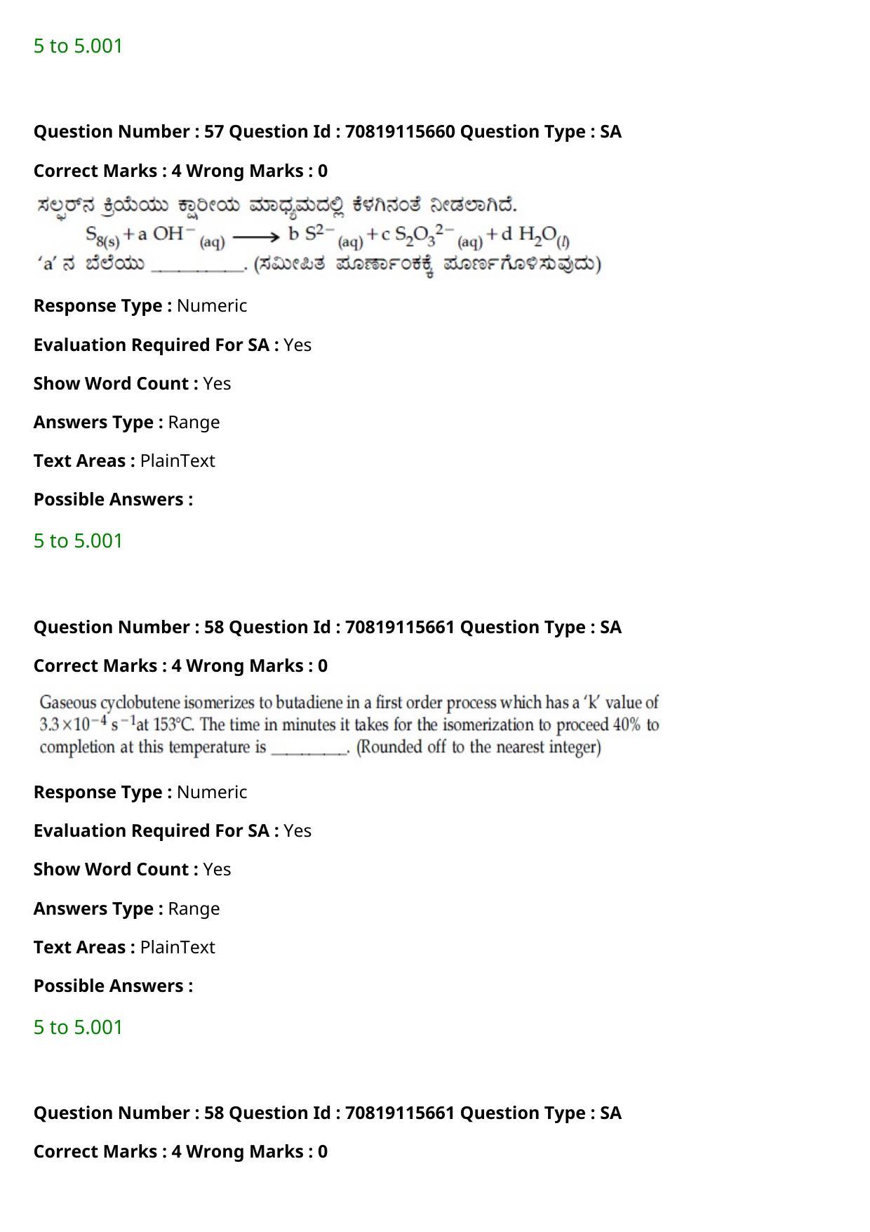 JEE Mains 2021: BTech Kannada (Shift 1) 24-02-2021 Question Paper - Page 69