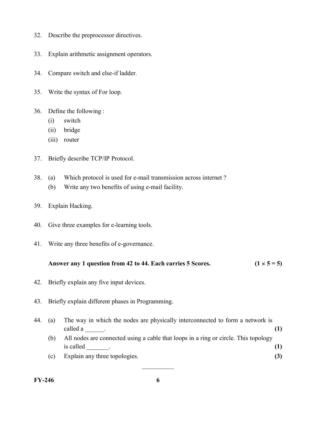 Kerala Plus One 2021 History Question Papers - Page 6