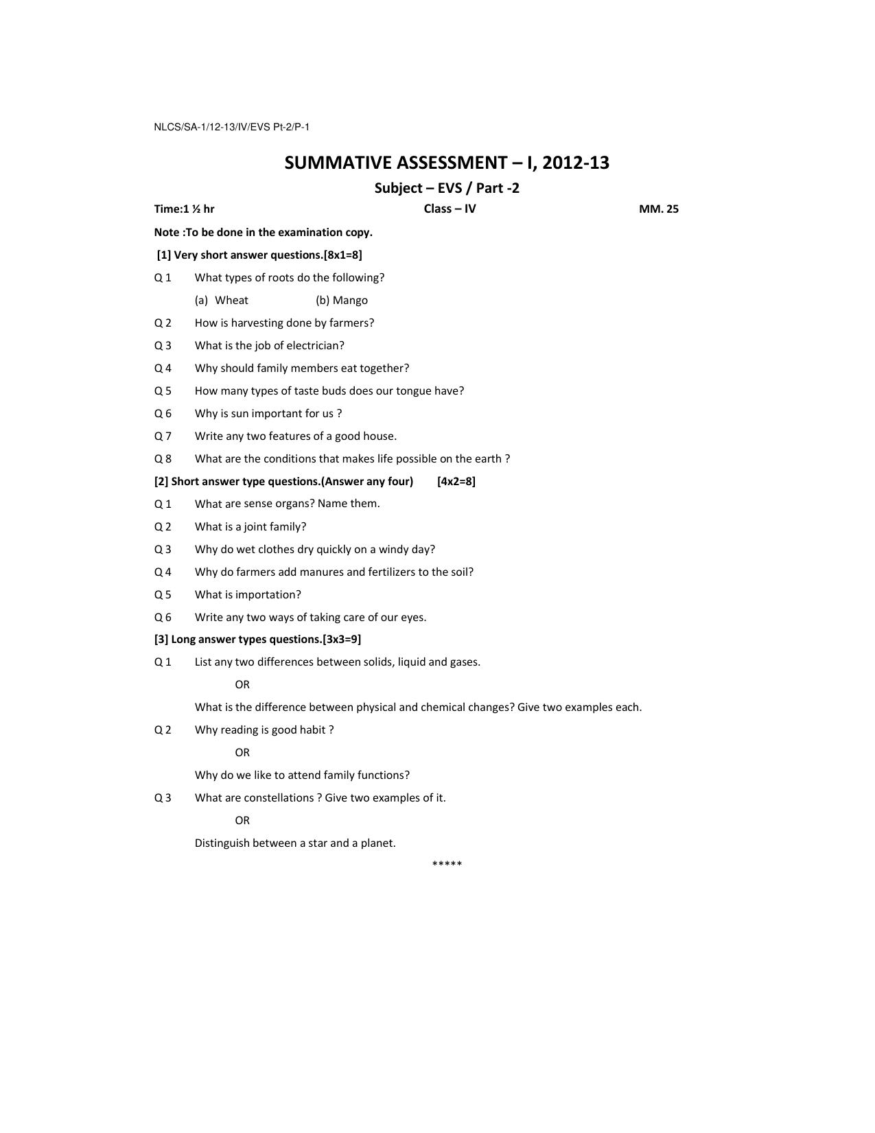 Worksheet for Class 4 Environmental Studies Assignment 13 - Page 4