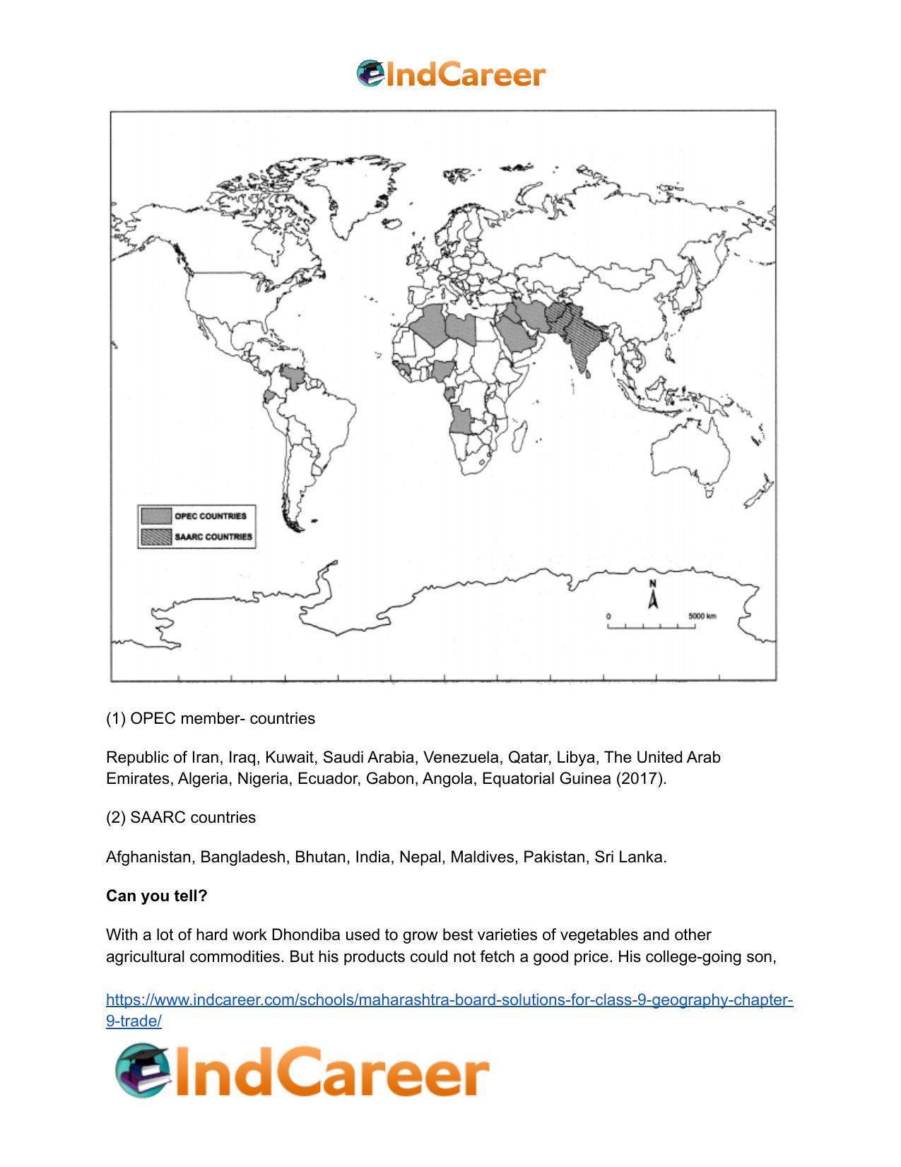 Maharashtra Board Solutions for Class 9- Geography: Chapter 9- Trade - Page 11
