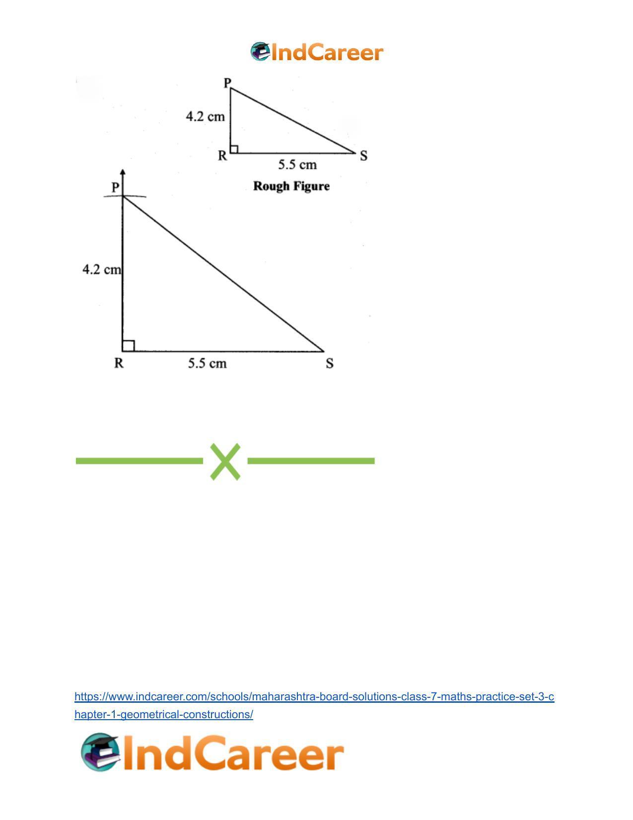 Maharashtra Board Solutions Class 7-Maths (Practice Set 3): Chapter 1- Geometrical Constructions - Page 6