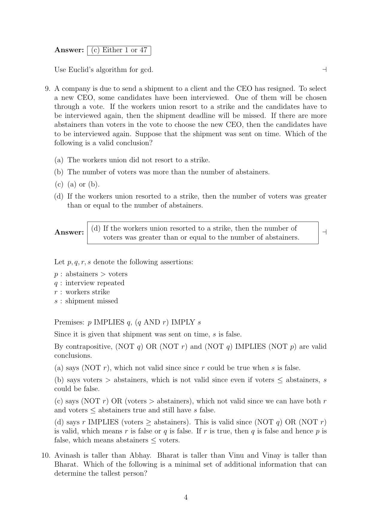 CMI Entrance Exam 2014 Solutions MSc/PhD Computer Science - Page 4