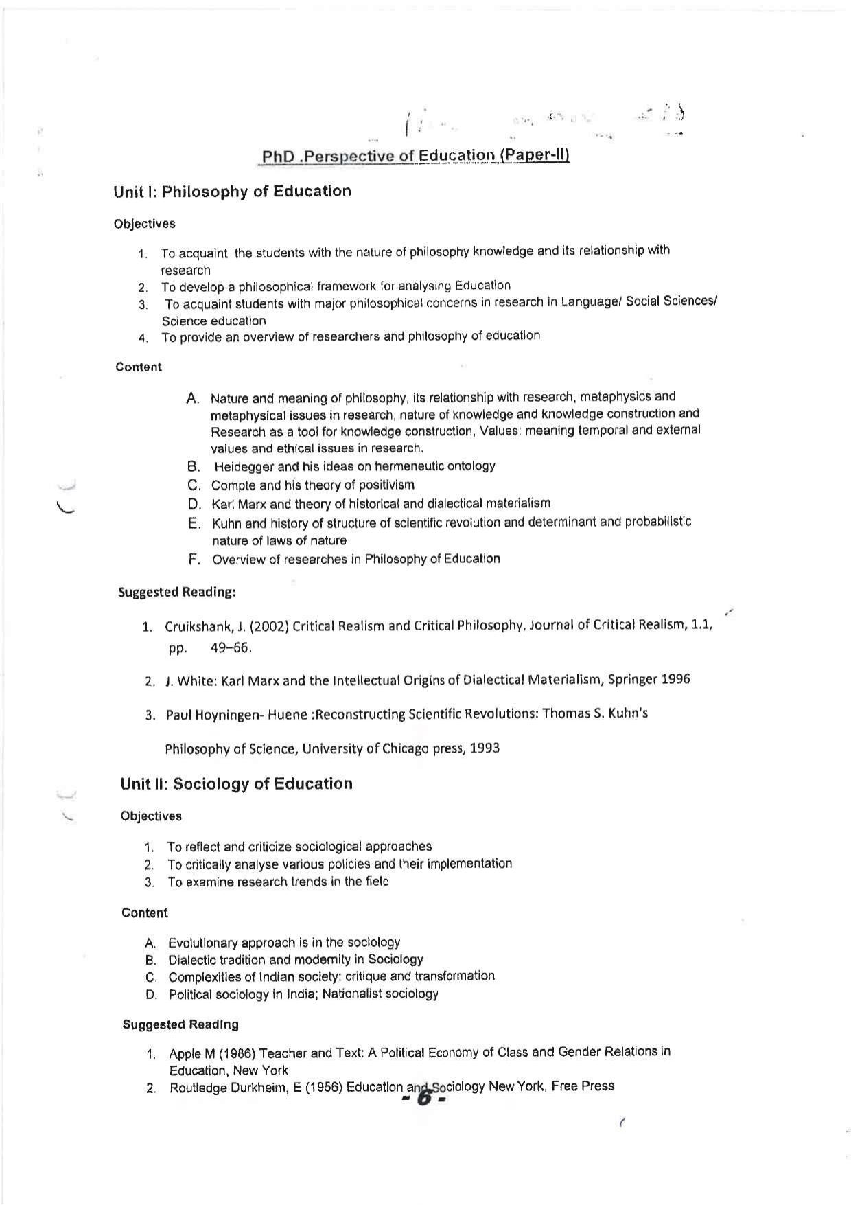 JMI Entrance Exam FACULTY OF EDUCATION Syllabus - Page 4
