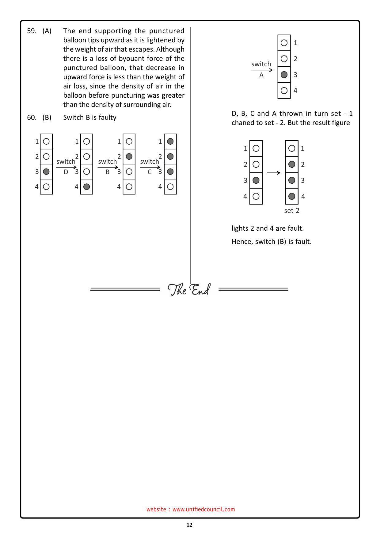 NSTSE 2023 Class 12 PCM Answer Key (Paper Code 484) - Page 12