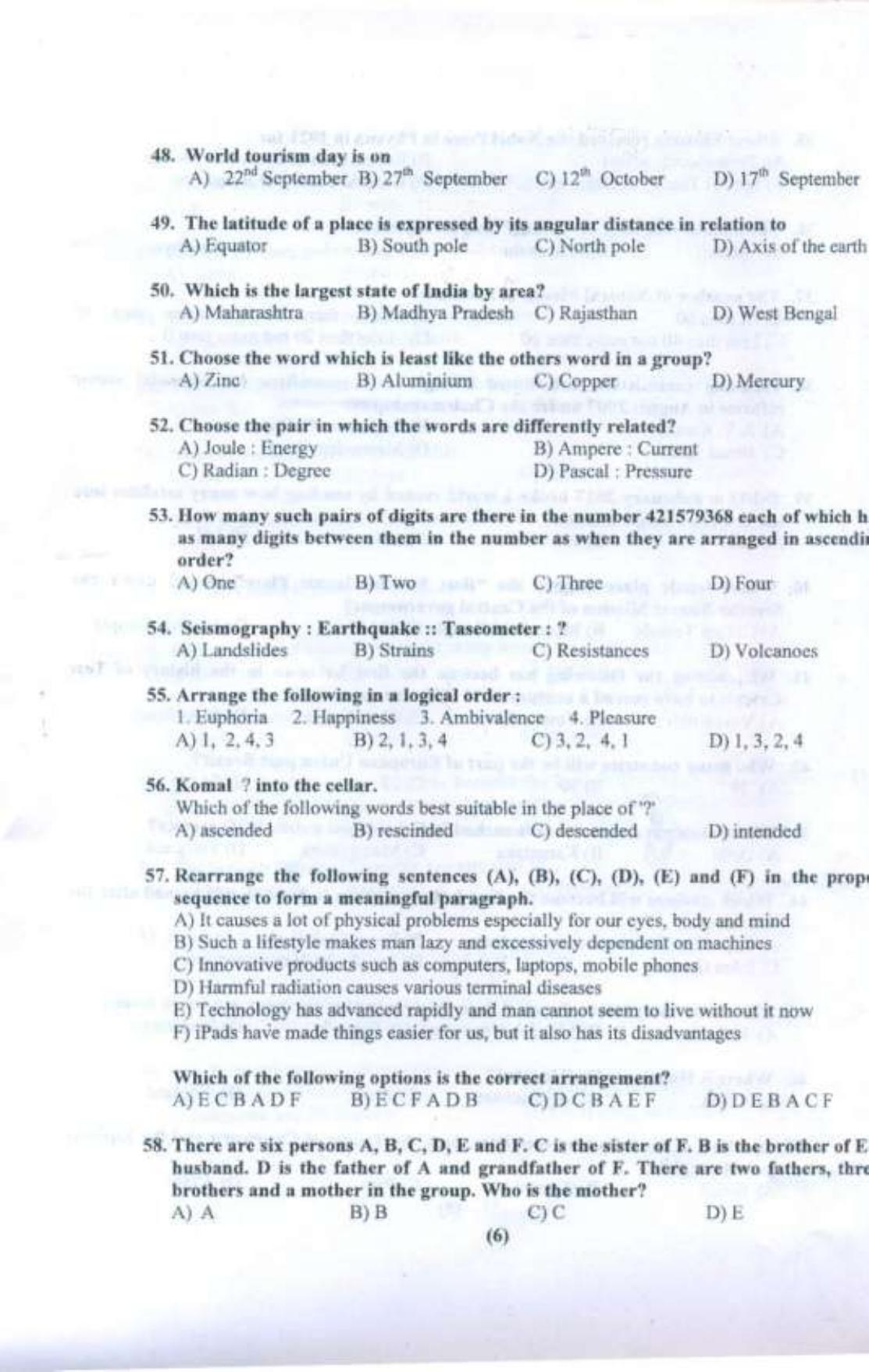 PUTHAT 2018 Question Paper - Page 7