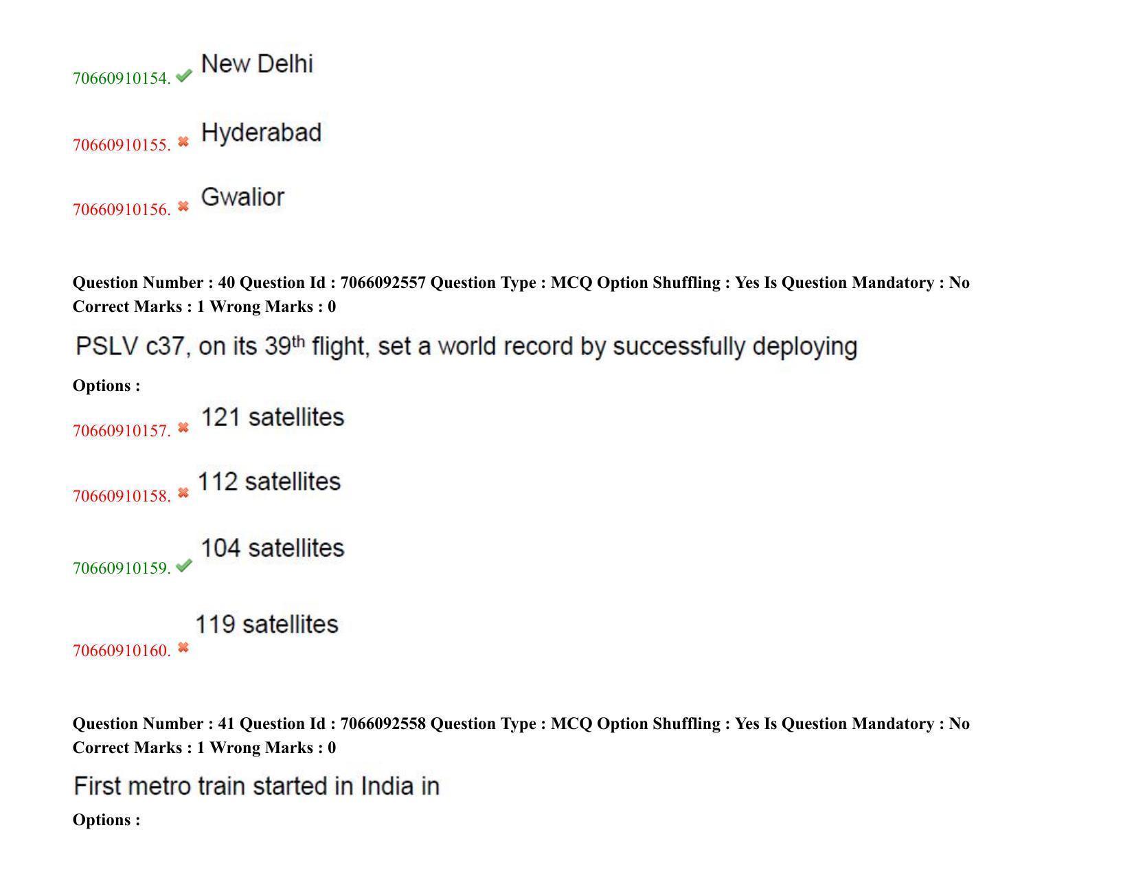 TS CPGET 2020 M.Lib.I.Sc. (2 years) & (B.Lib.I.Sc) 1 year (Shift 2) Question Paper with Answer Key - Page 24