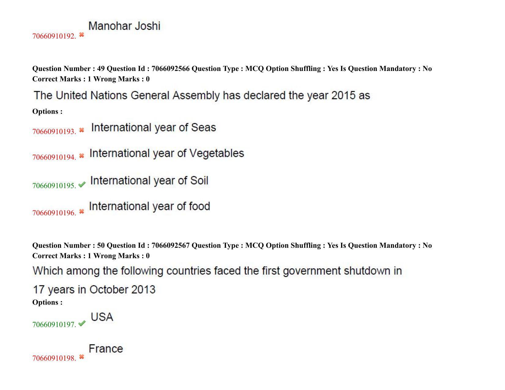 TS CPGET 2020 M.Lib.I.Sc. (2 years) & (B.Lib.I.Sc) 1 year (Shift 2) Question Paper with Answer Key - Page 29