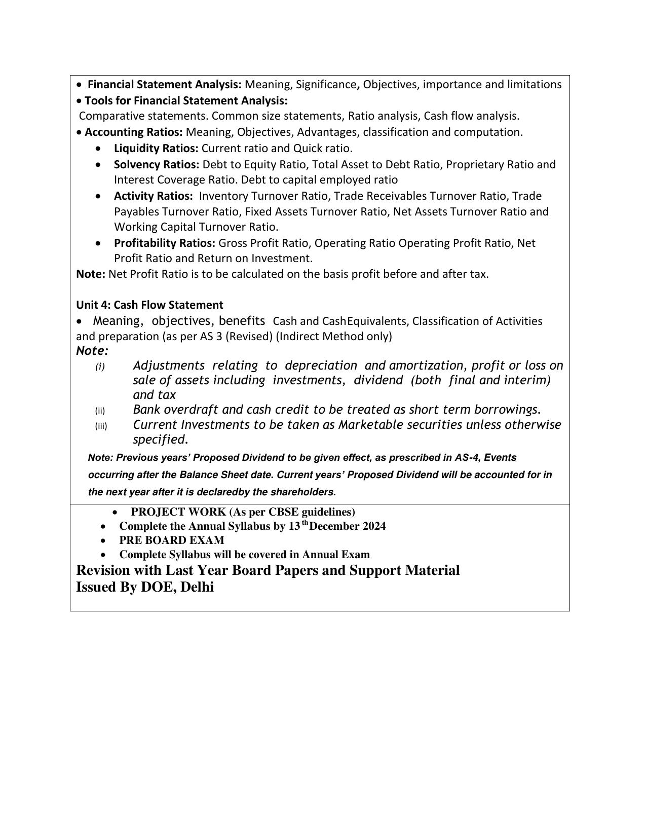 Edudel Class 12 Accountancy (English Medium) Syllabus 2025 - Page 3