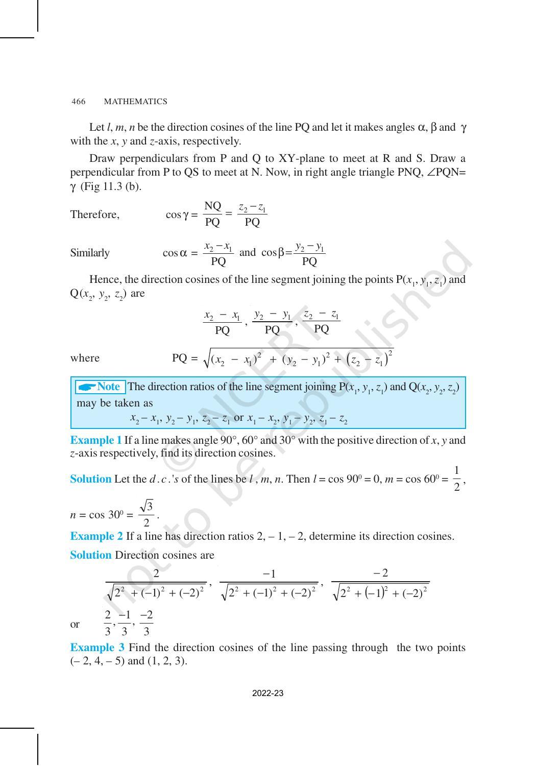 NCERT Book for Class 12 Maths Chapter 11 Three Dimensional Geometry - Page 4