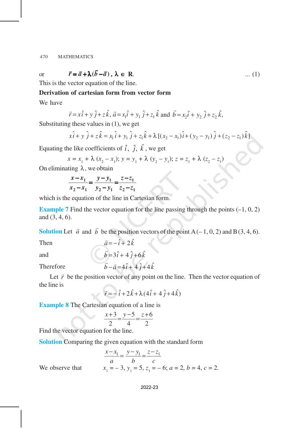 NCERT Book for Class 12 Maths Chapter 11 Three Dimensional Geometry - Page 8