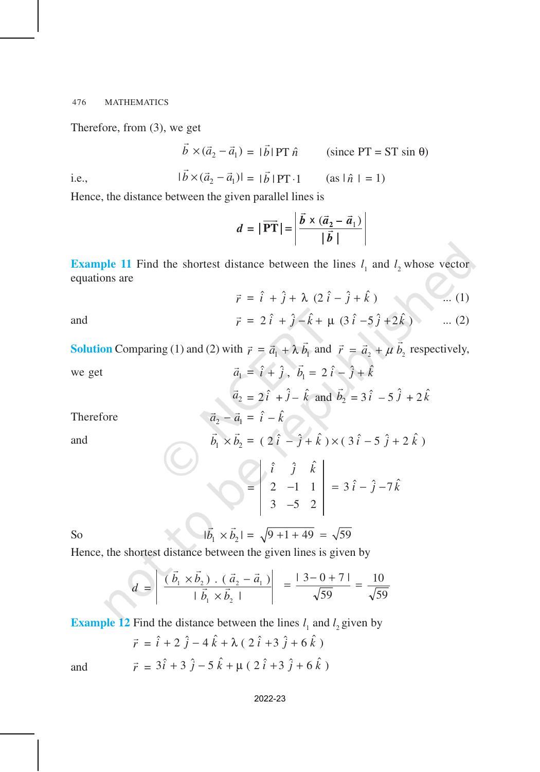 NCERT Book for Class 12 Maths Chapter 11 Three Dimensional Geometry - Page 14
