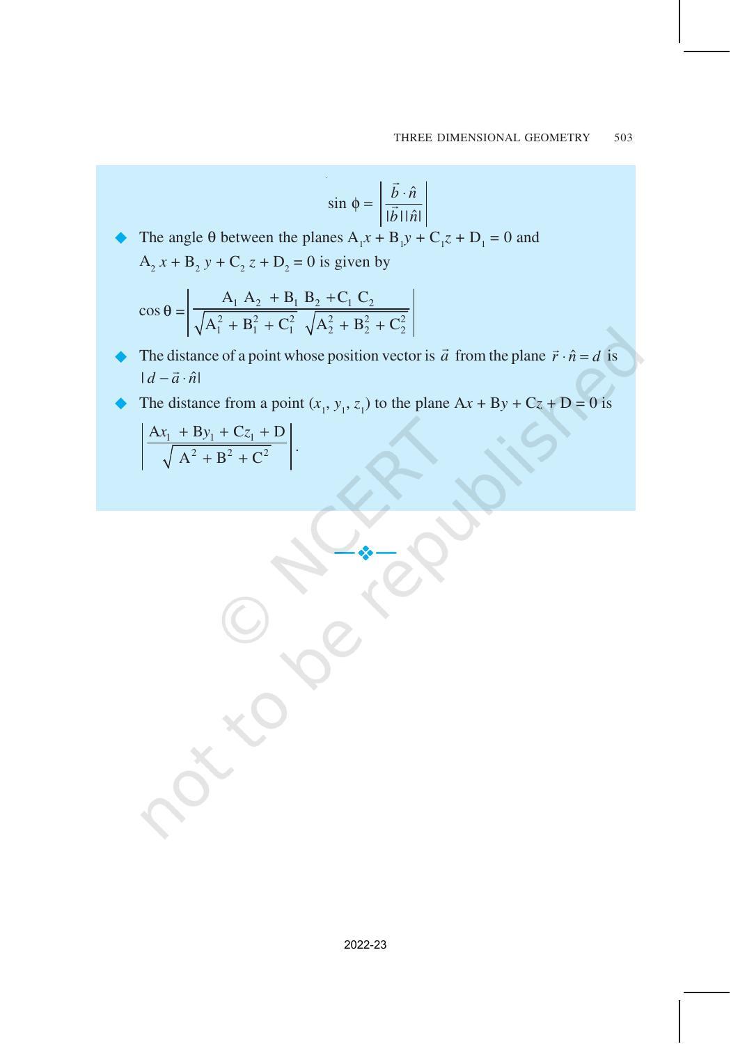 NCERT Book for Class 12 Maths Chapter 11 Three Dimensional Geometry - Page 41