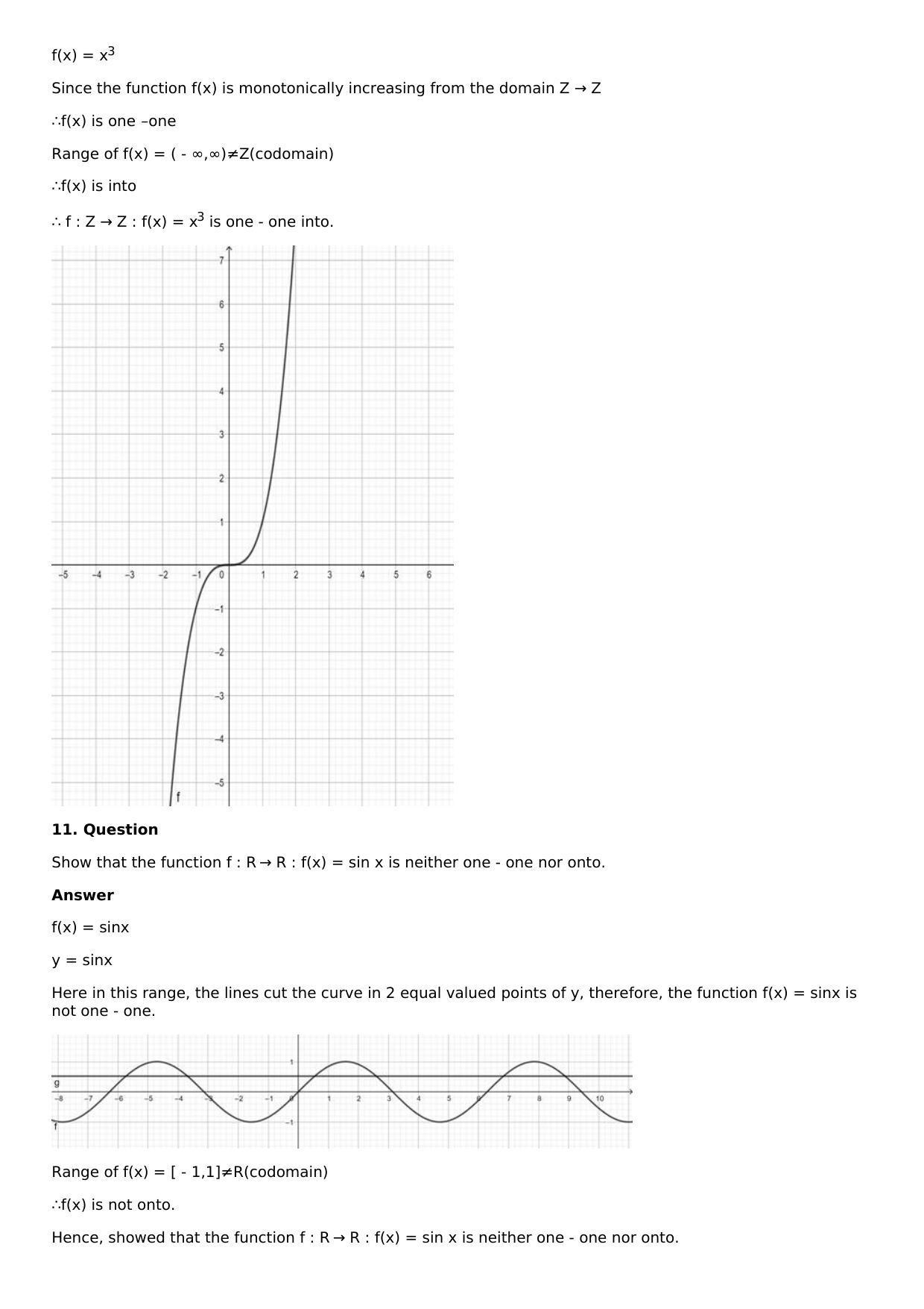 Chapter 2: Functions Solutions: RS Aggarwal Class 12 Solutions  - Page 10