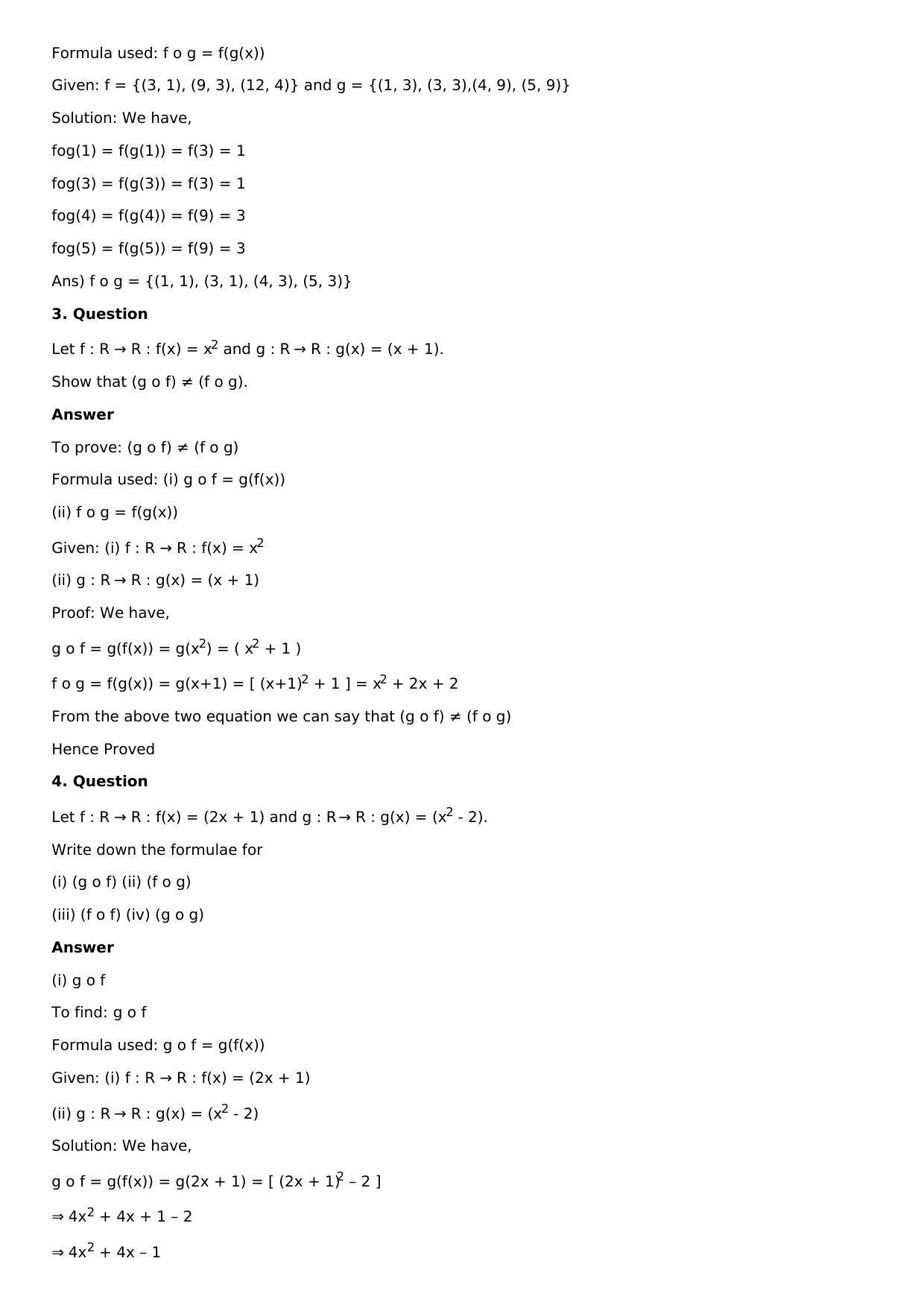 Chapter 2: Functions Solutions: RS Aggarwal Class 12 Solutions  - Page 16