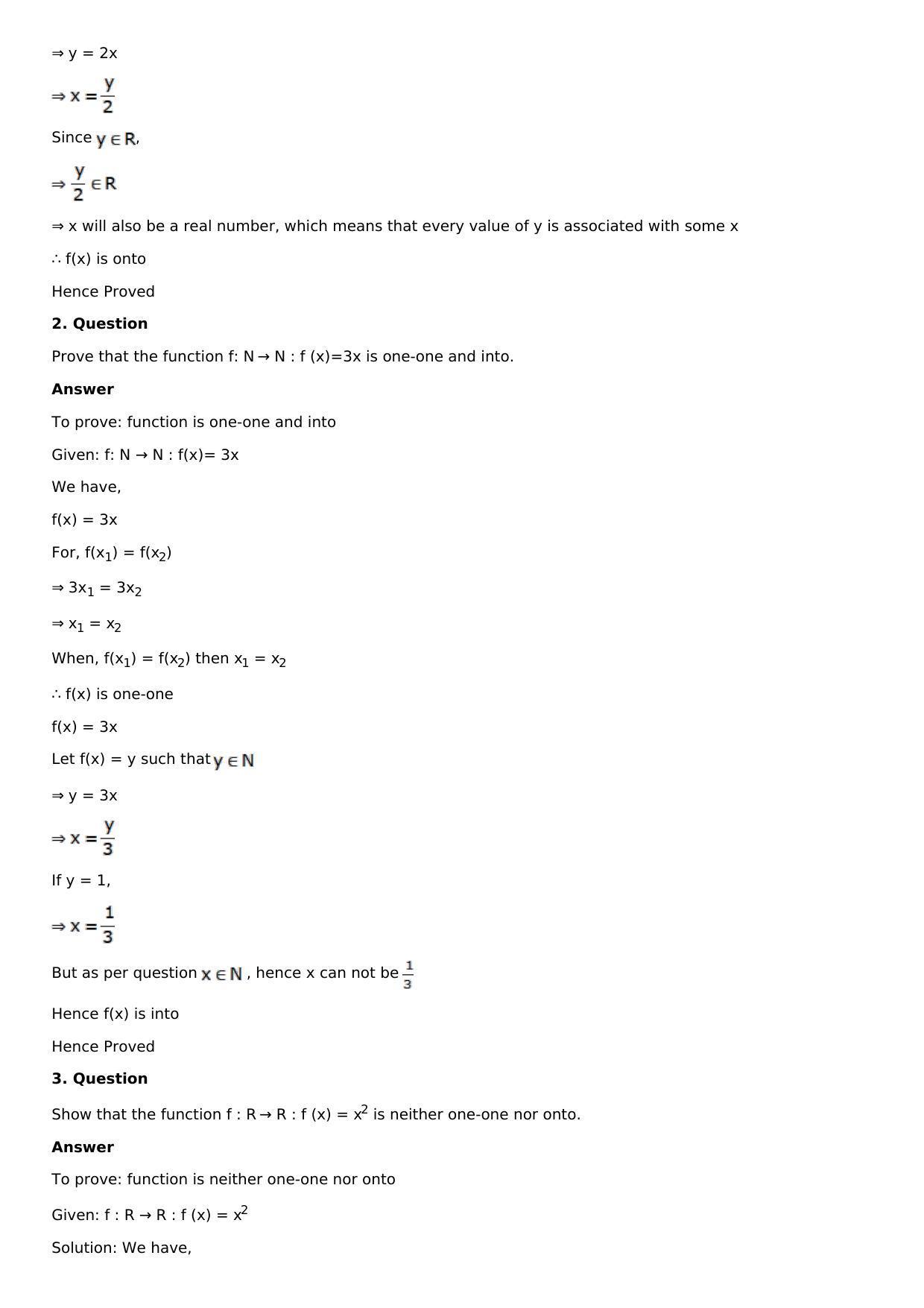 Chapter 2: Functions Solutions: RS Aggarwal Class 12 Solutions  - Page 24