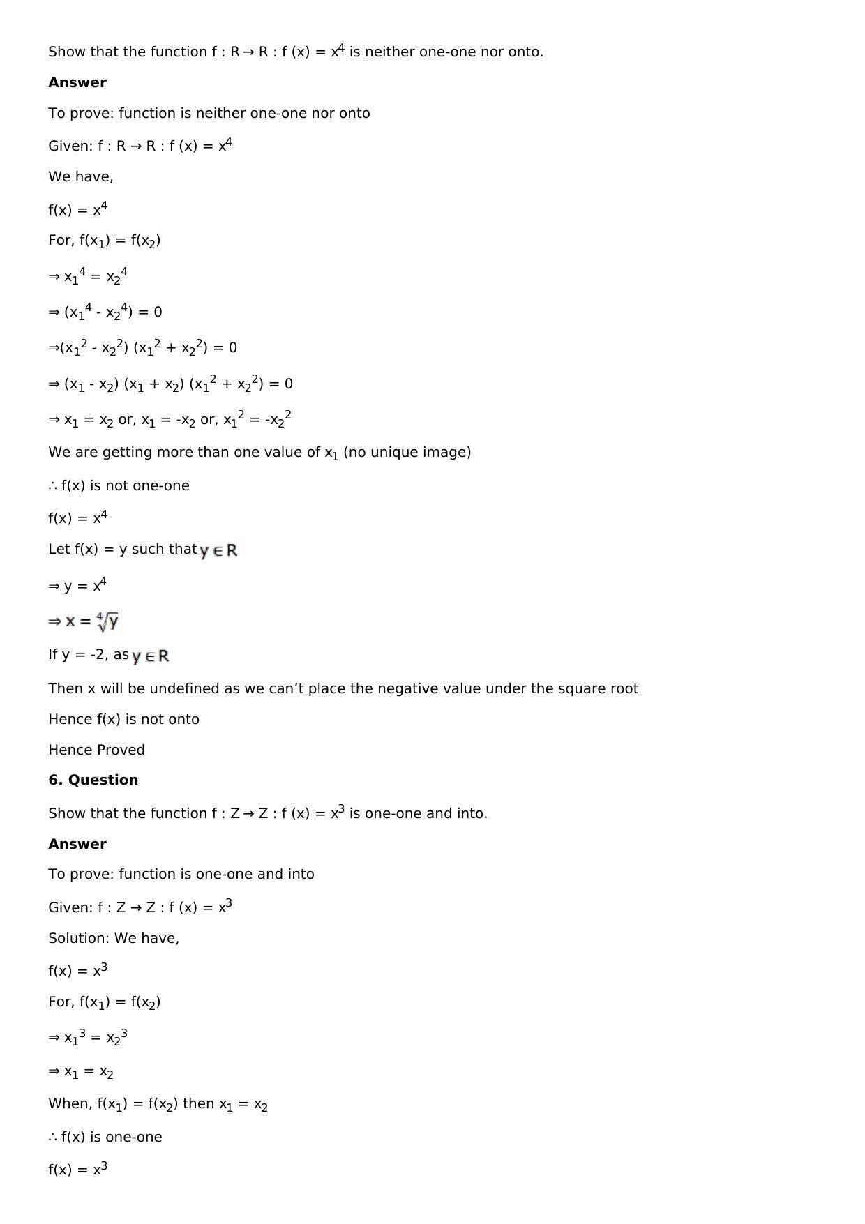 Chapter 2: Functions Solutions: RS Aggarwal Class 12 Solutions  - Page 26
