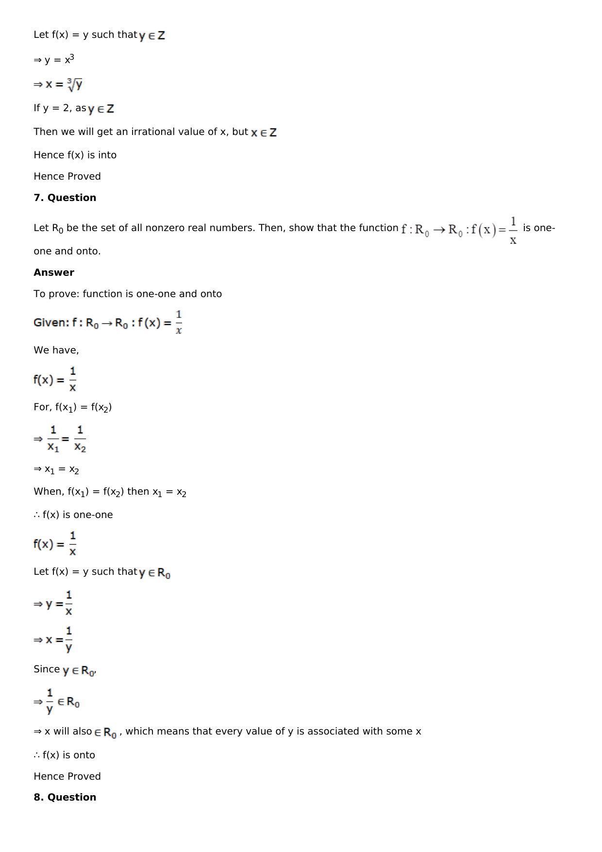 Chapter 2: Functions Solutions: RS Aggarwal Class 12 Solutions  - Page 27
