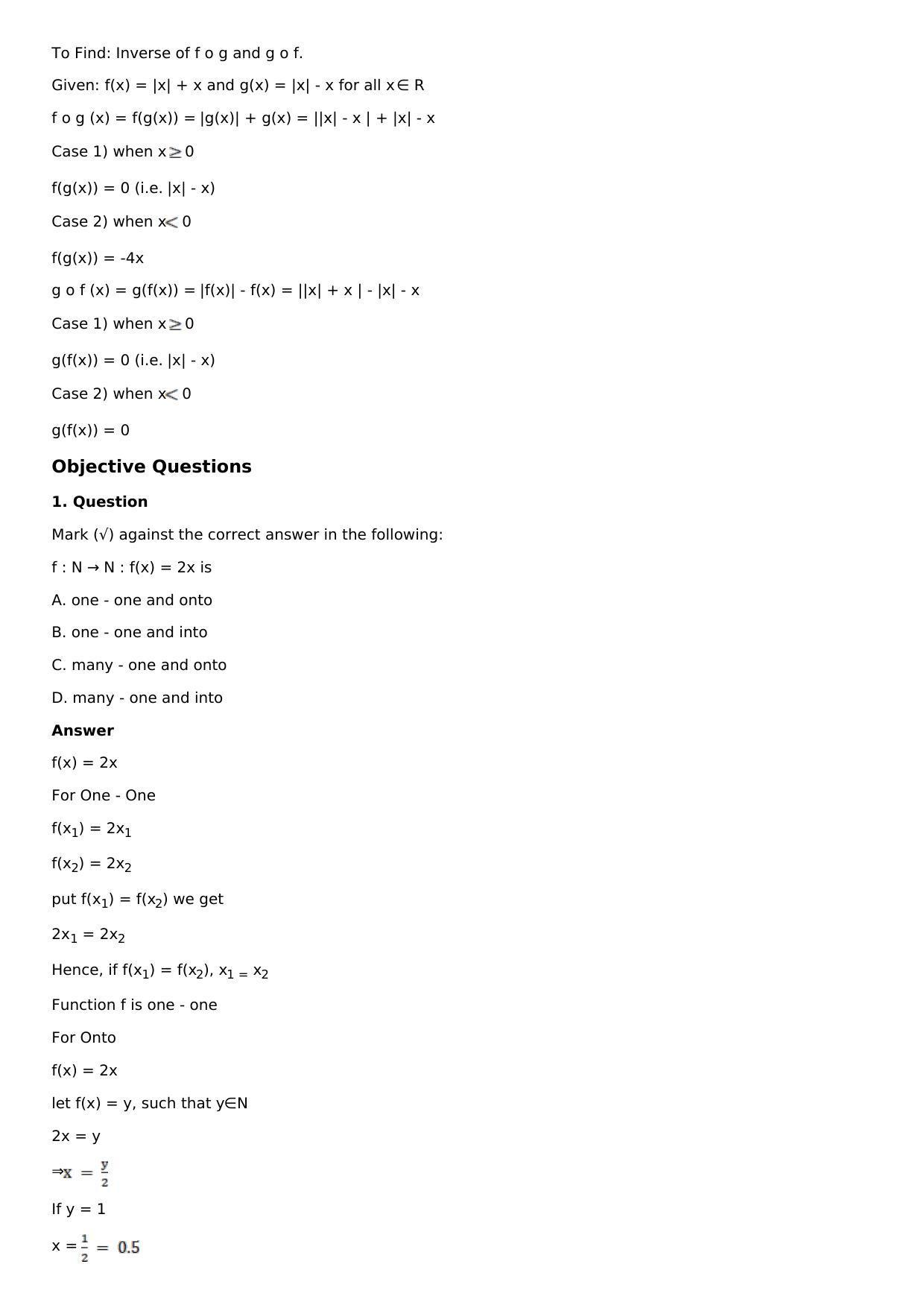 Chapter 2: Functions Solutions: RS Aggarwal Class 12 Solutions  - Page 40