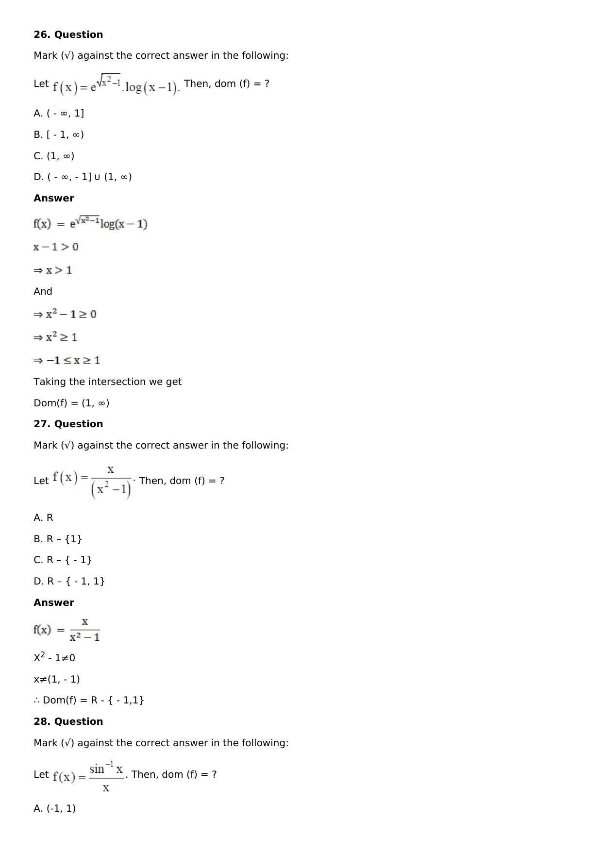 Chapter 2: Functions Solutions: RS Aggarwal Class 12 Solutions  - Page 53