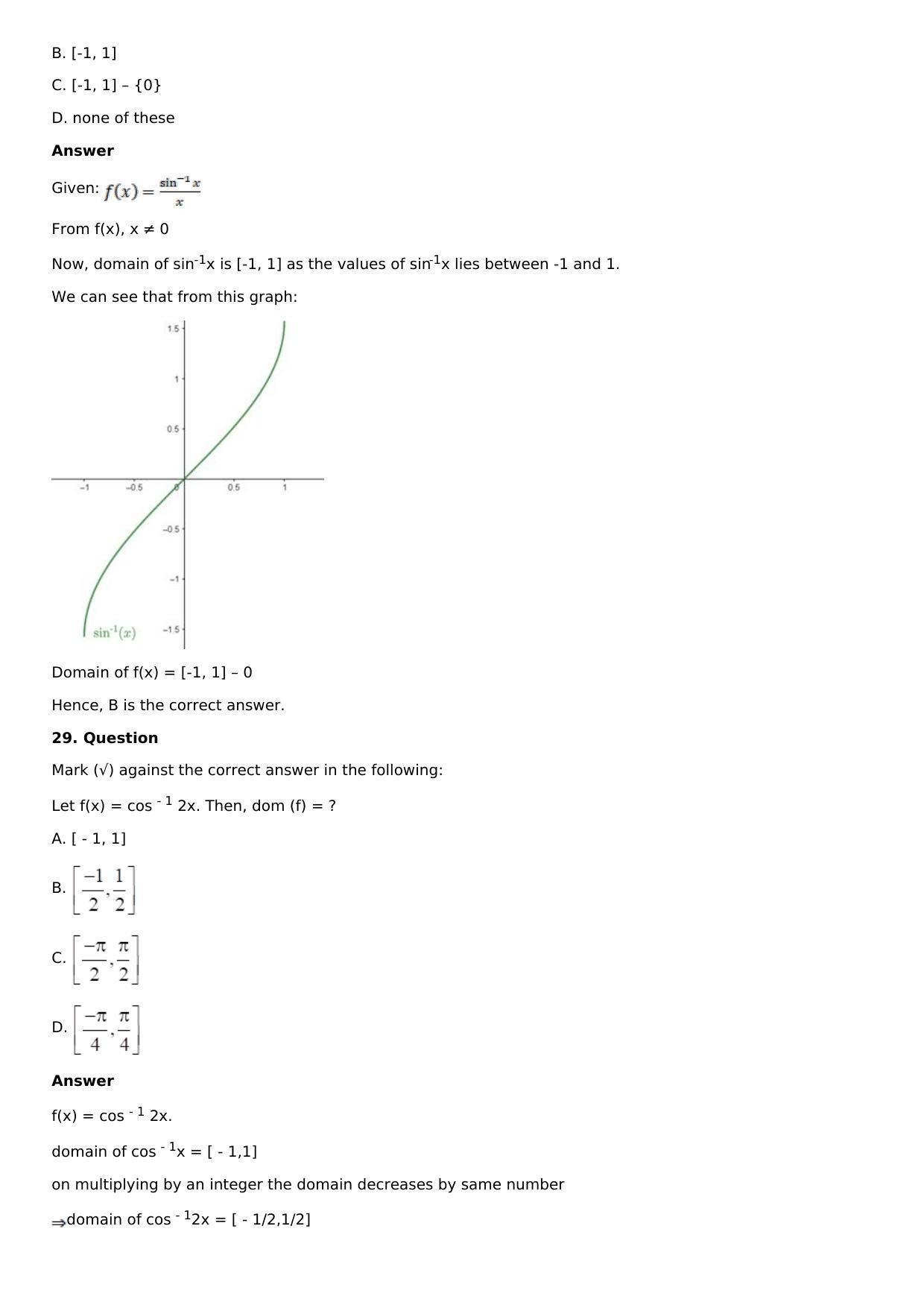Chapter 2: Functions Solutions: RS Aggarwal Class 12 Solutions  - Page 54