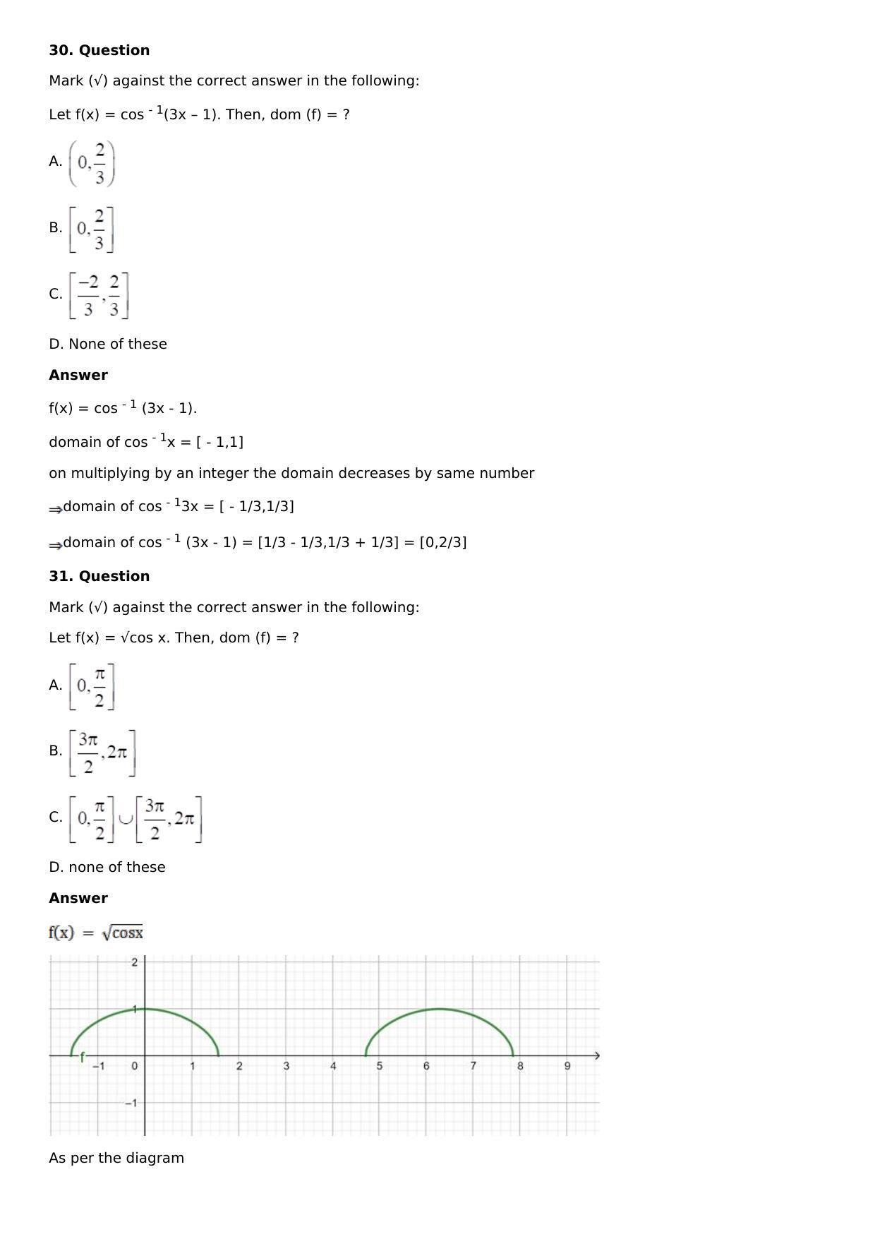 Chapter 2: Functions Solutions: RS Aggarwal Class 12 Solutions  - Page 55