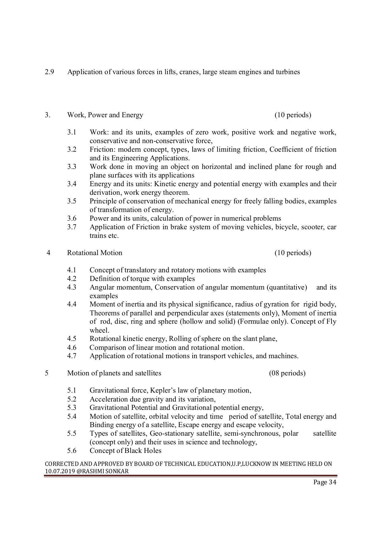 EFFECTIVE FROM JULY 2019-20 - SIX SEMESTER DIPLOMA COURSE IN MECHANICAL ENGINEERING ( AUTOMOBILE) - Page 34