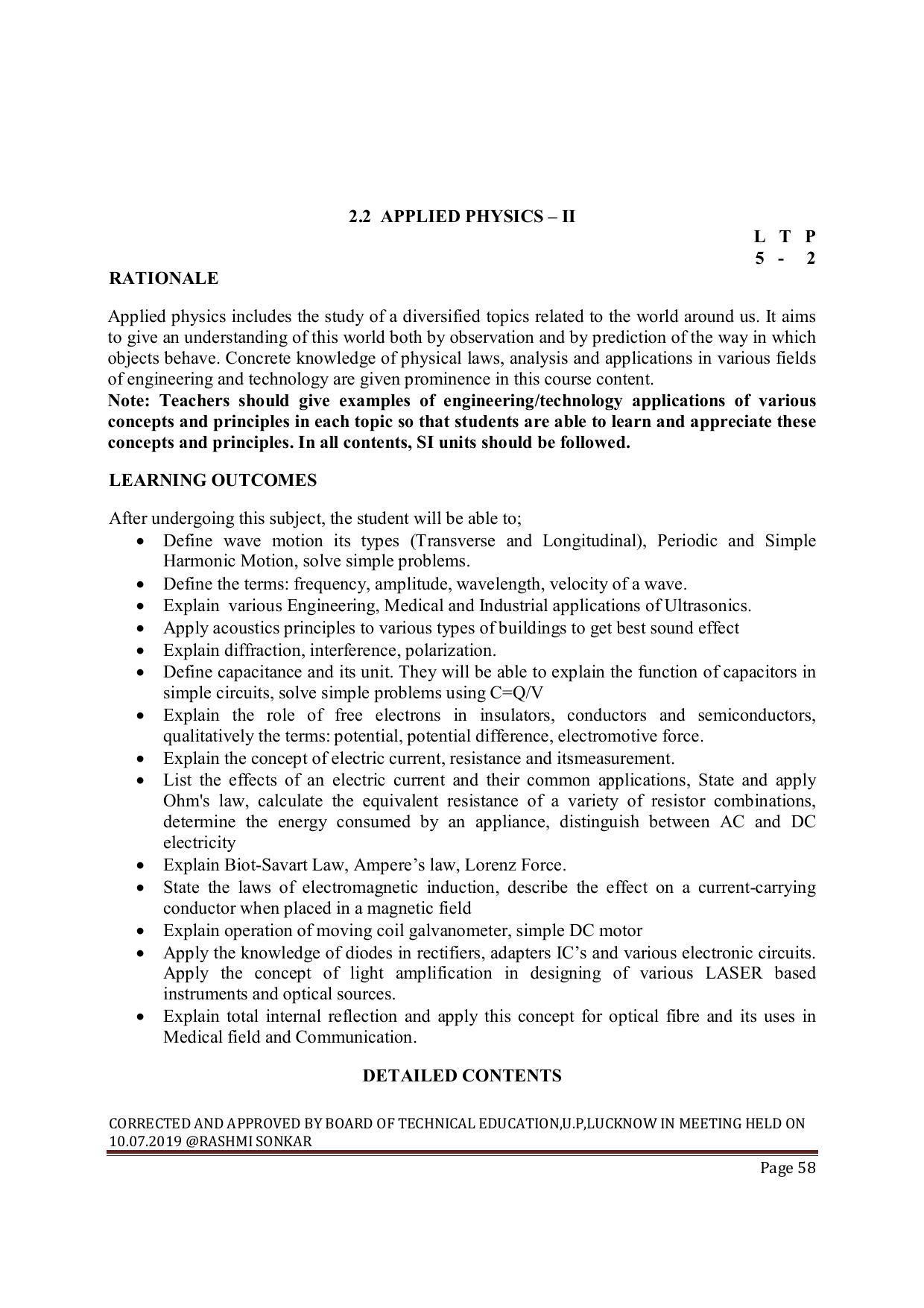 EFFECTIVE FROM JULY 2019-20 - SIX SEMESTER DIPLOMA COURSE IN MECHANICAL ENGINEERING ( AUTOMOBILE) - Page 58