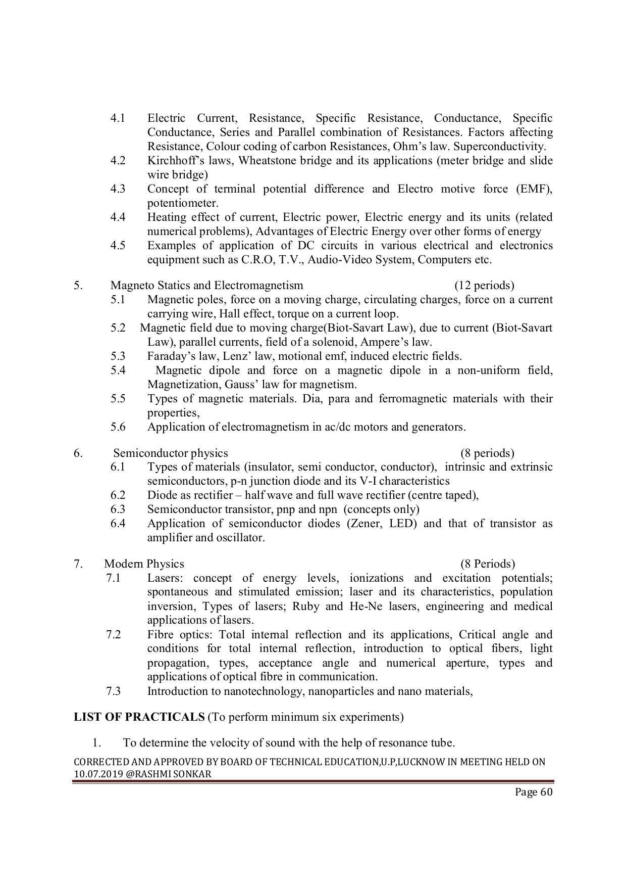 EFFECTIVE FROM JULY 2019-20 - SIX SEMESTER DIPLOMA COURSE IN MECHANICAL ENGINEERING ( AUTOMOBILE) - Page 60